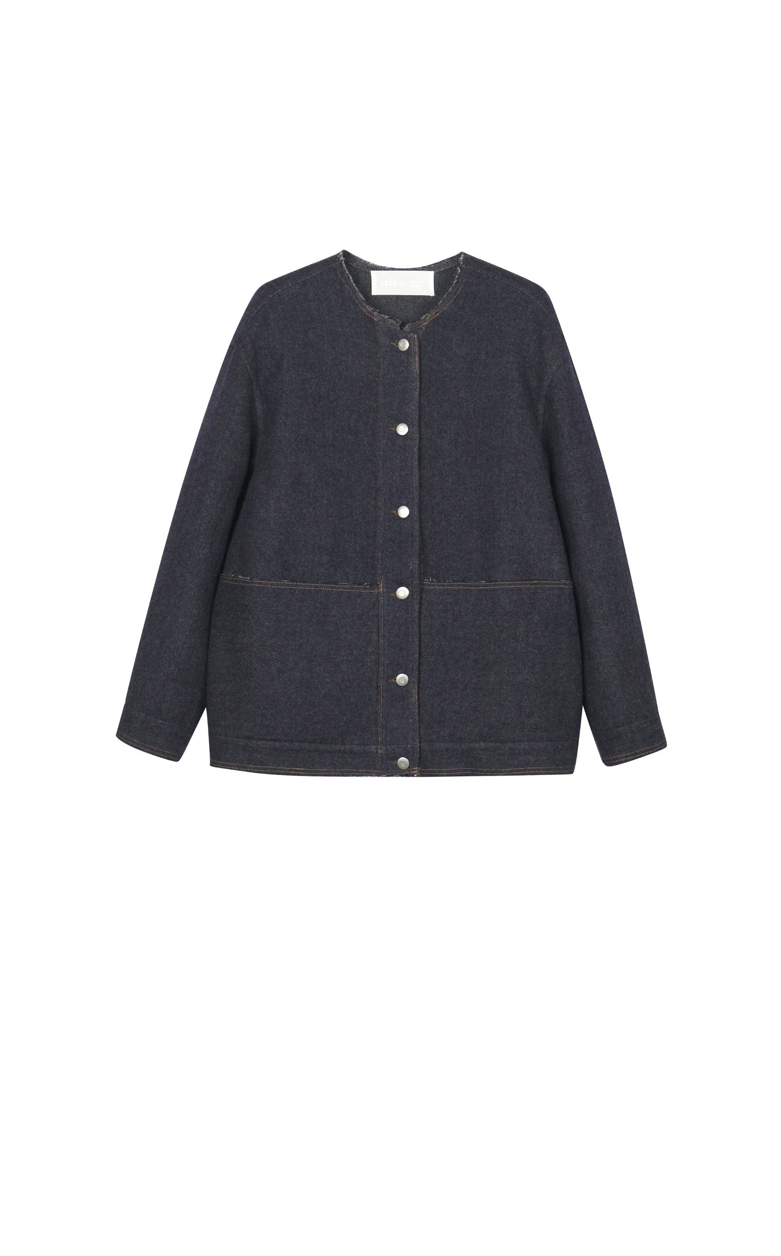 Damen Oversize Wolljacke mit verstellbarem Saum LESS