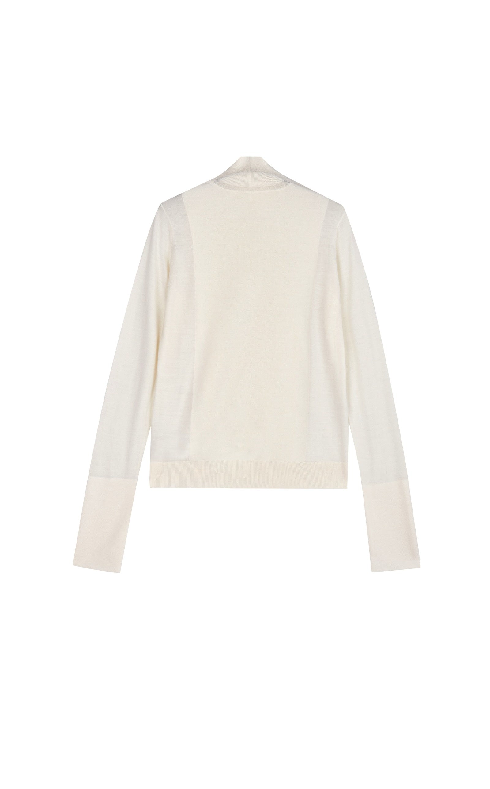 Damen Slim Pullover mit langen Ärmeln Off-White LESS