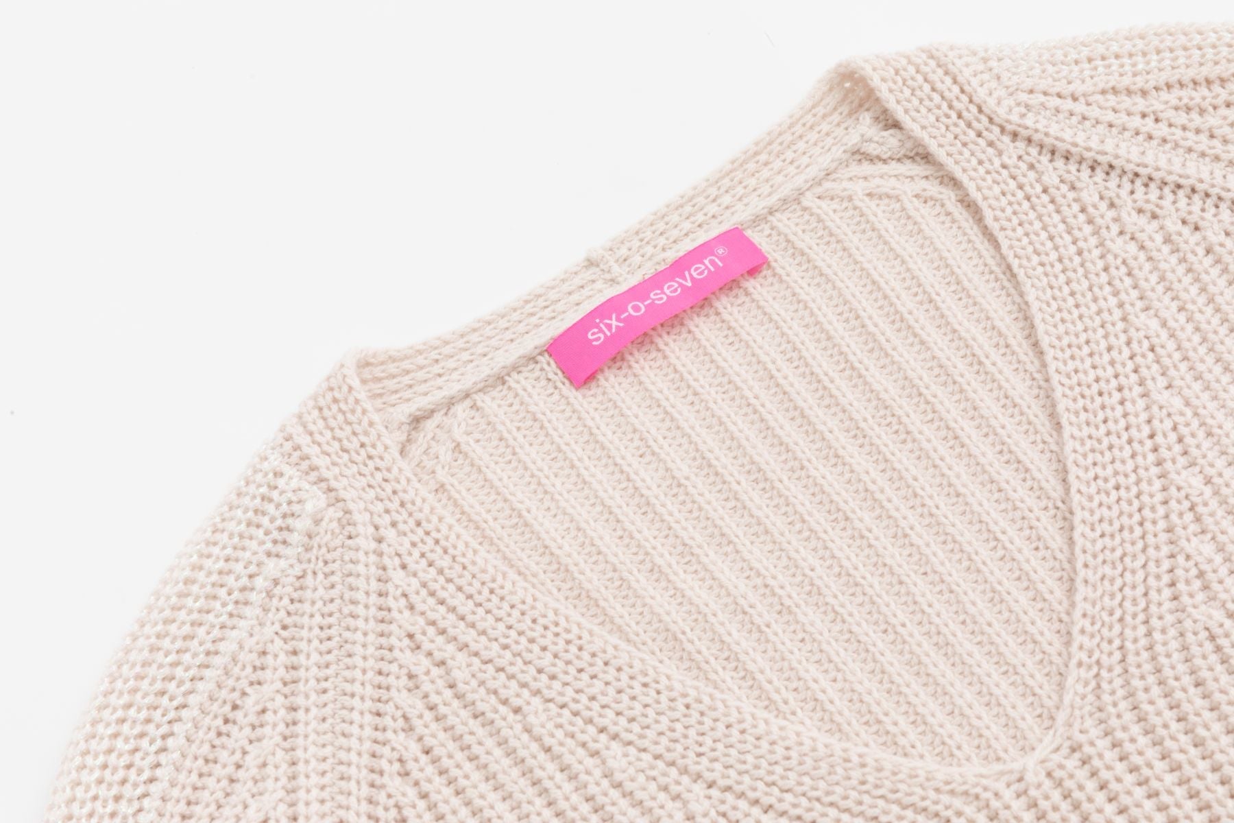 Six-o-Seven Strickpullover SAND six-o-seven