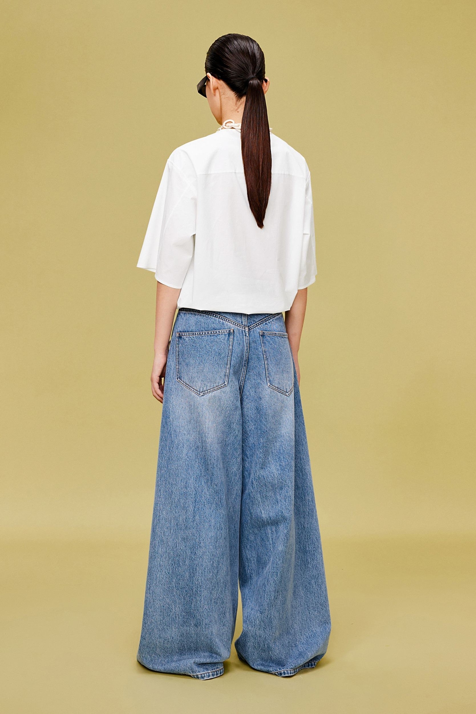 Blusa de manga corta BLANCA