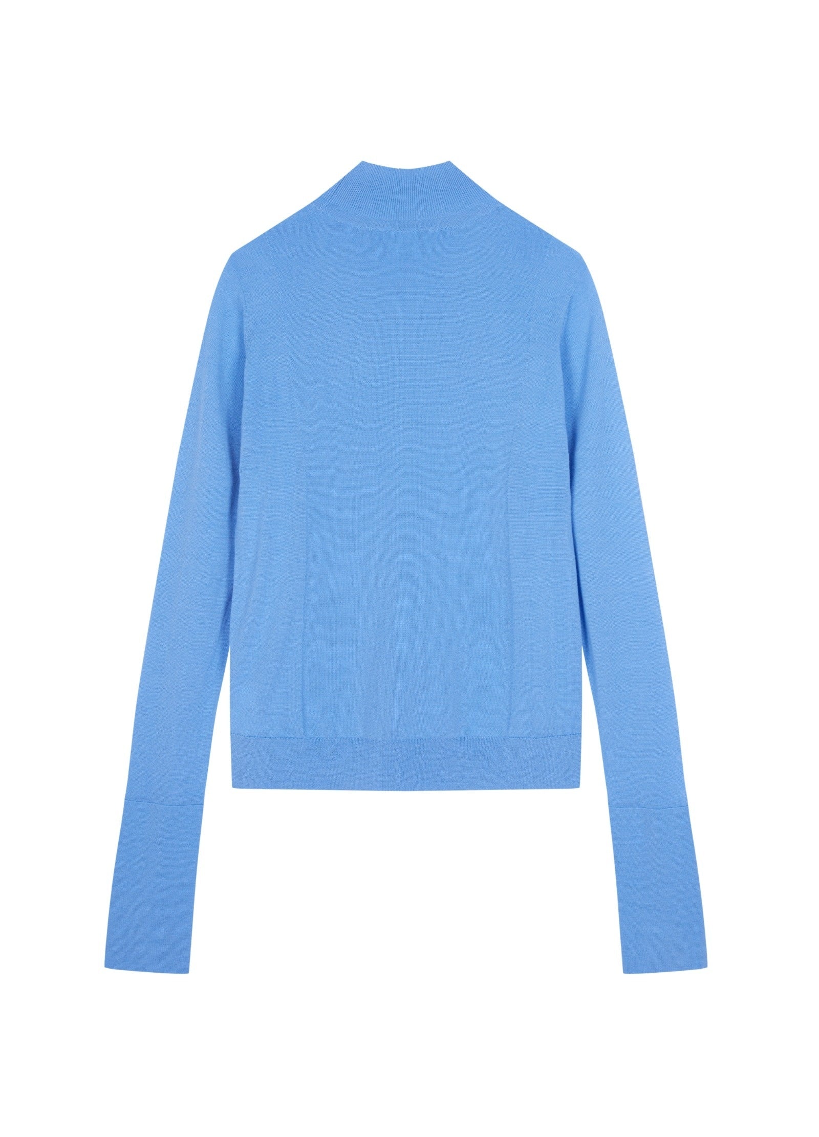 Damen Slim Pullover mit langen Ärmeln Blau LESS