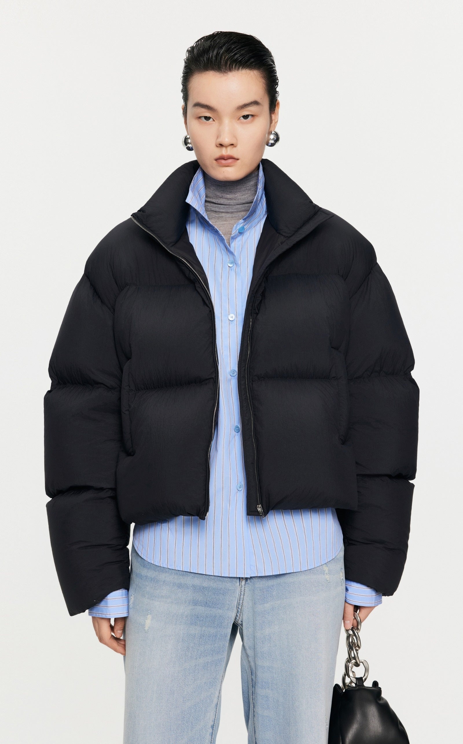 Damen Cropped Pufferjacke mit stylischem Flair JNBY