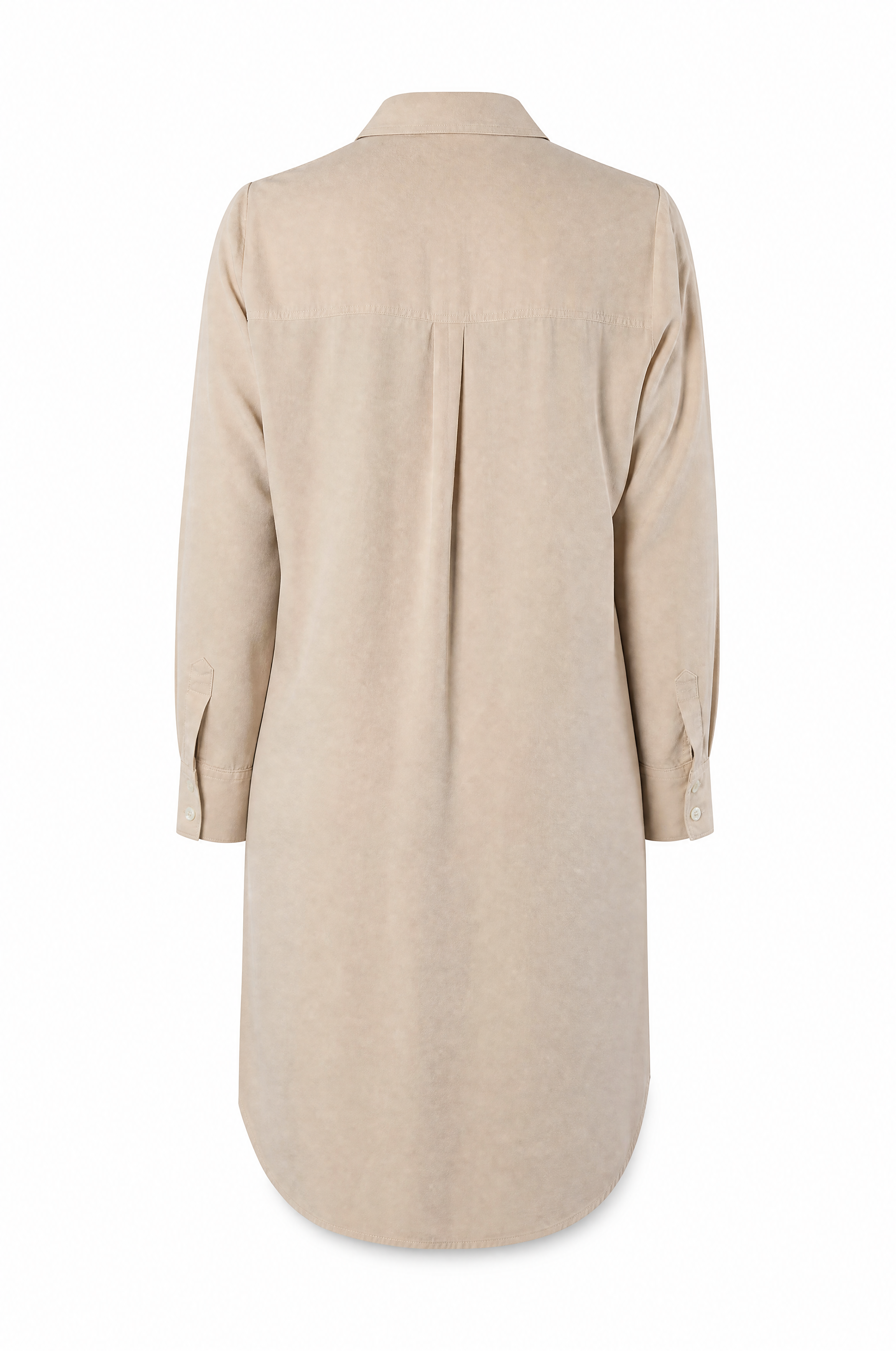 Nadine H robe d'été légère en lin avec patte de boutonnage et col en SABLE