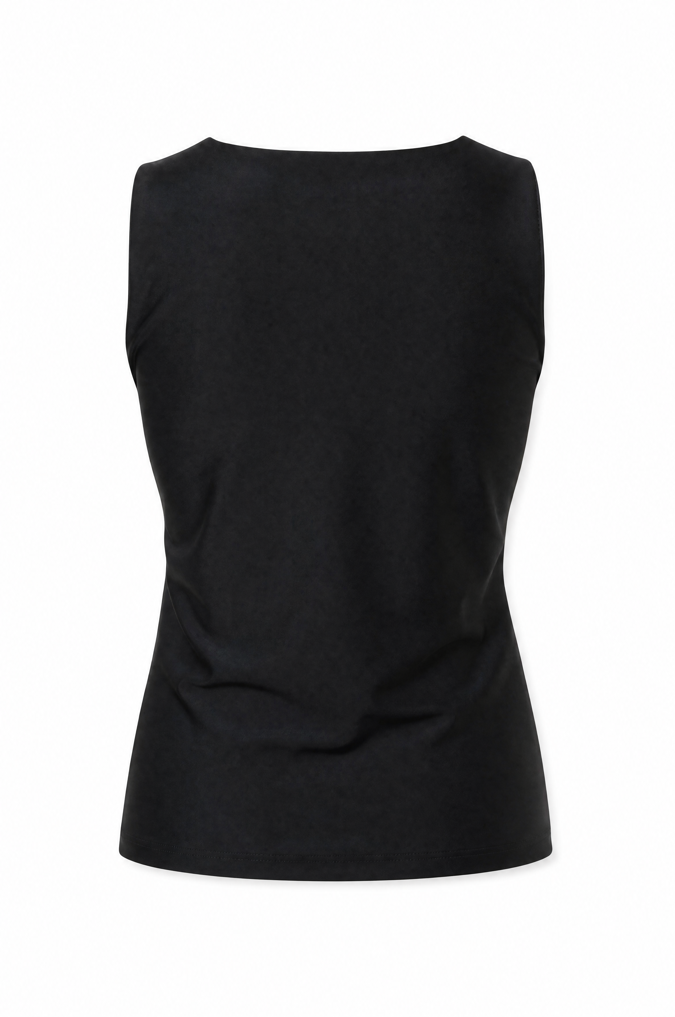 Short black summer top, ideal for spring, modern style