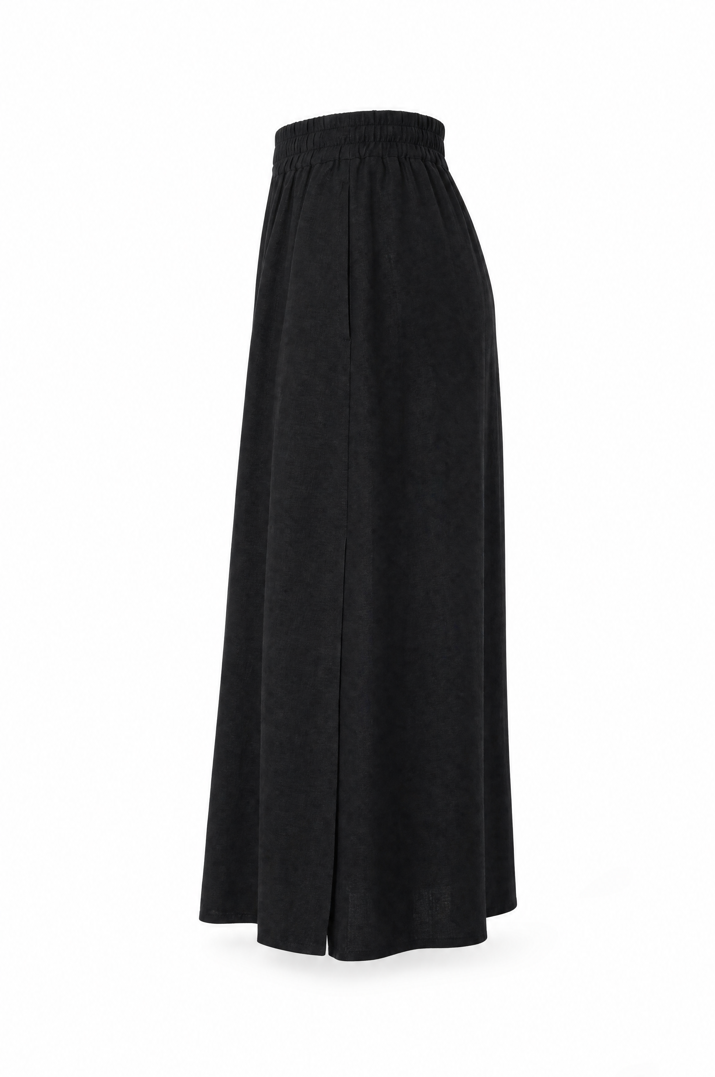 Leinen Sommerrock mit Seitenschlitz ideal Frühling modern Stil