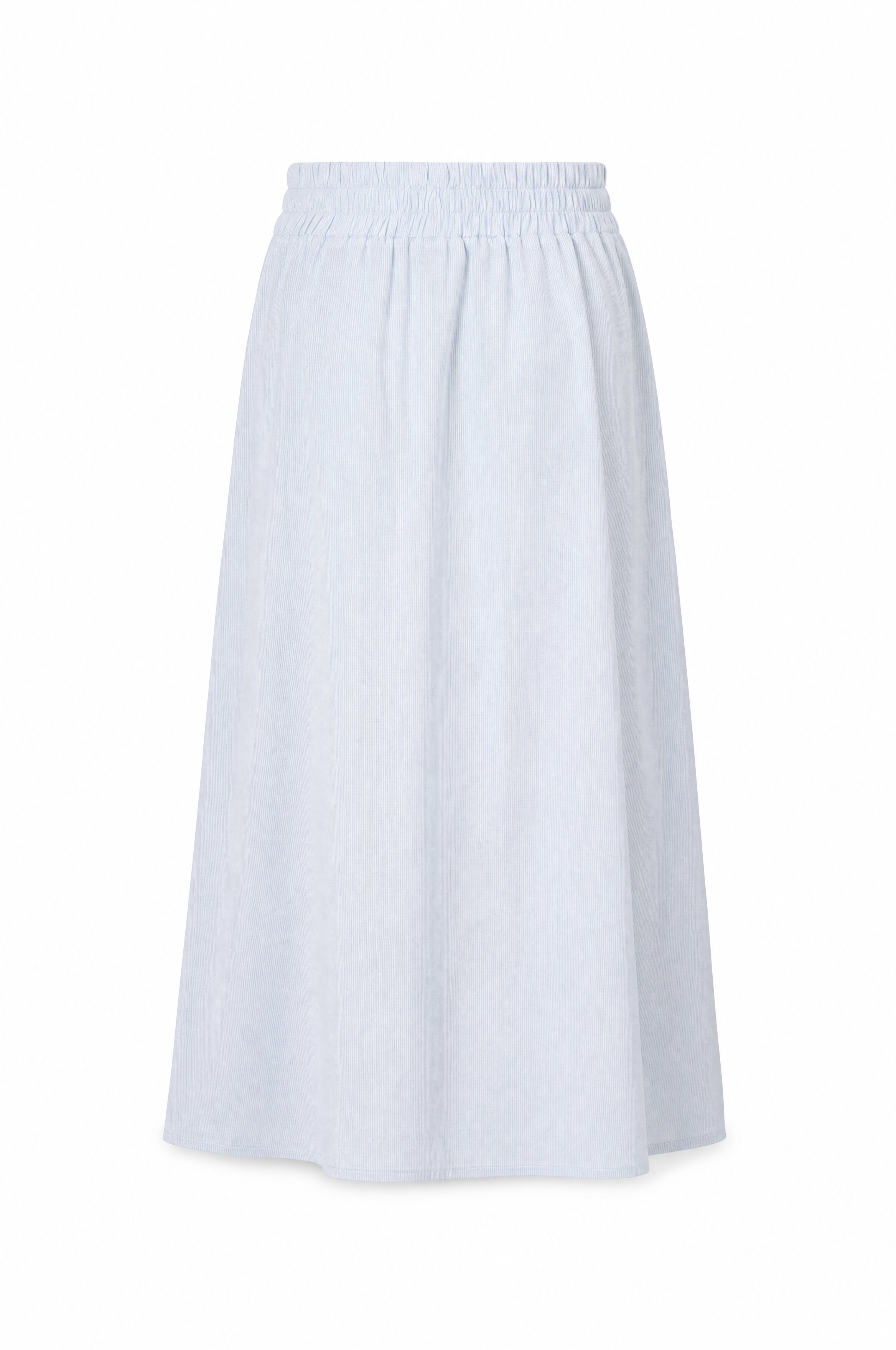 Nadine H lange rok met zijsplit en elastische tailleband in sky blue