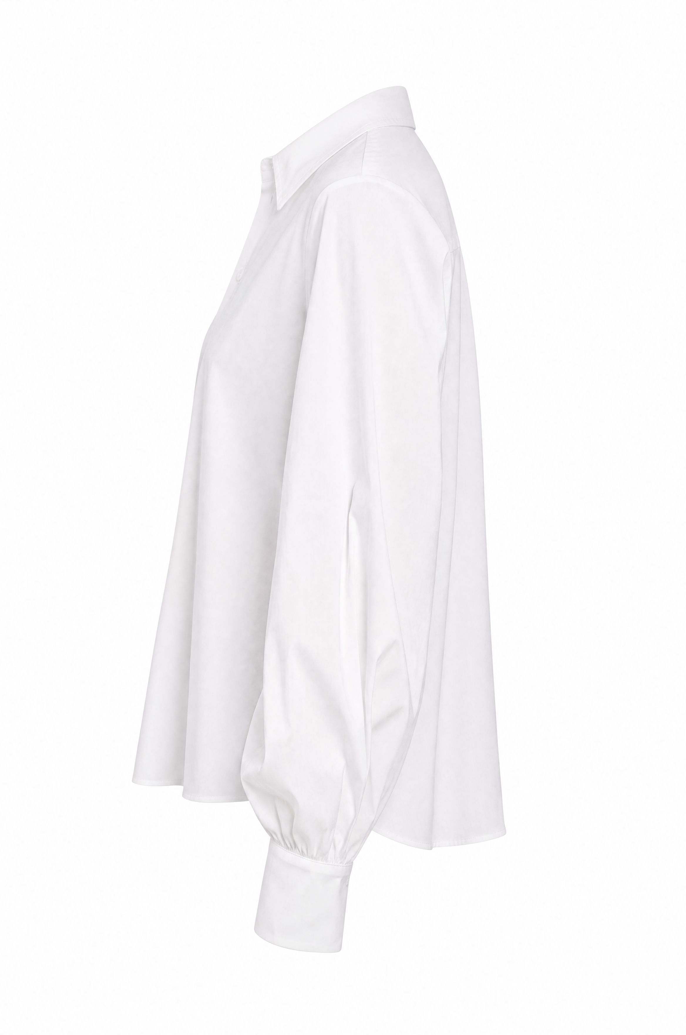 Long-sleeved blouse WHITE