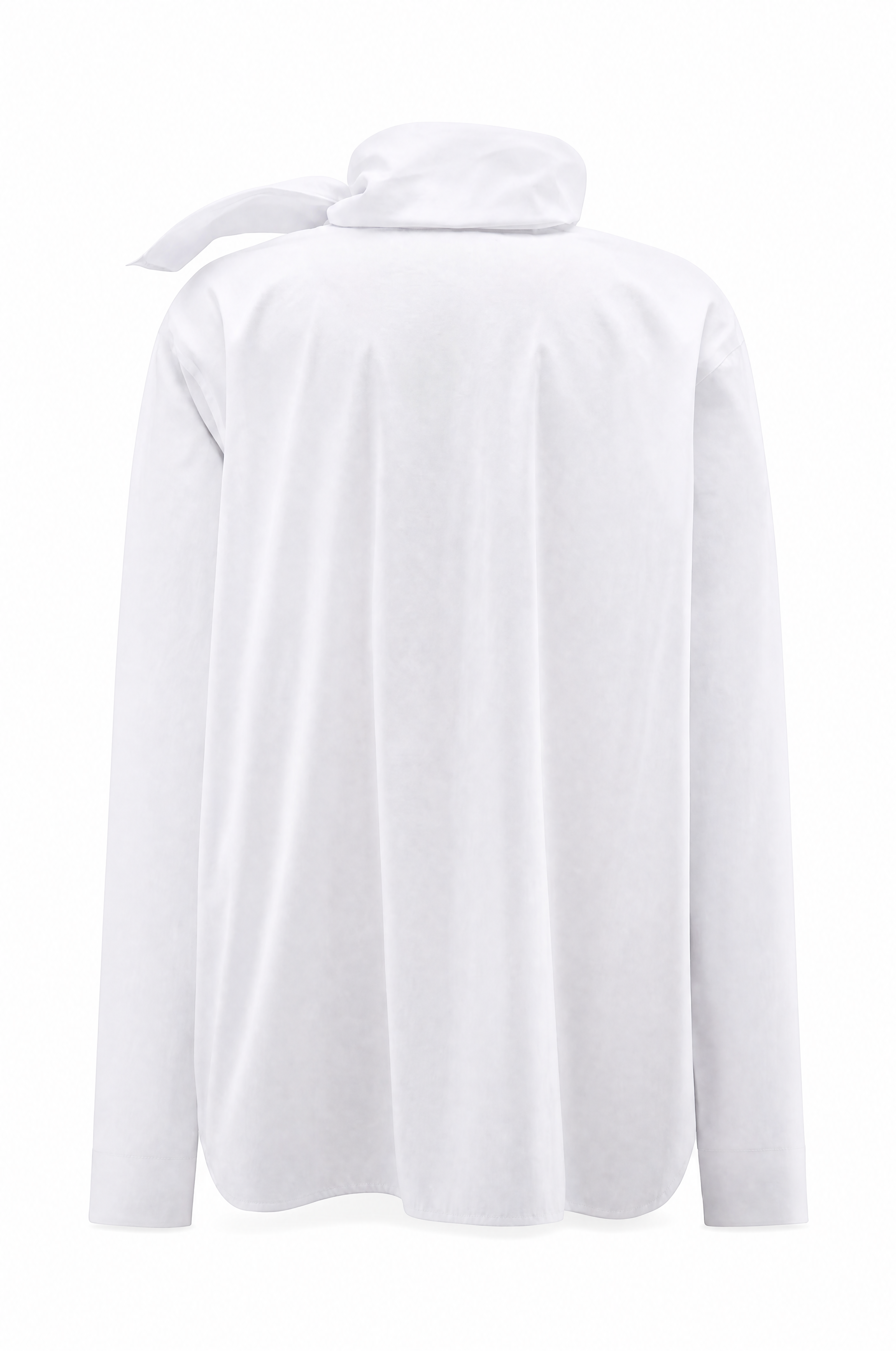 Elegante Blusa de Algodón para Mujer con Lazo Moderno