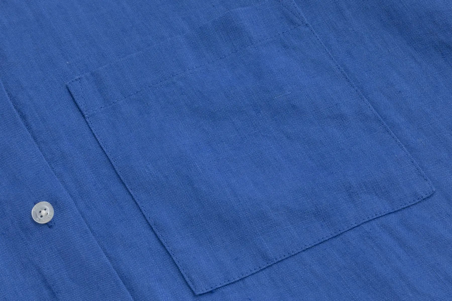 Nadine H Leinenkleid mit elegantem Kragen und Knopfleiste in ROYAL Nadine H