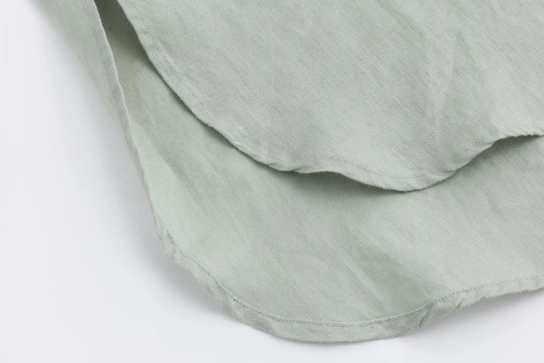 Nadine H leichtes Leinenkleid mit V-Ausschnitt in SAGE Nadine H