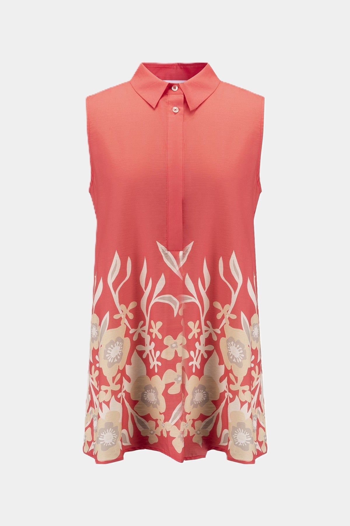 Nadine H Ärmellose Bluse - LIGHT RED PRINT Nadine H