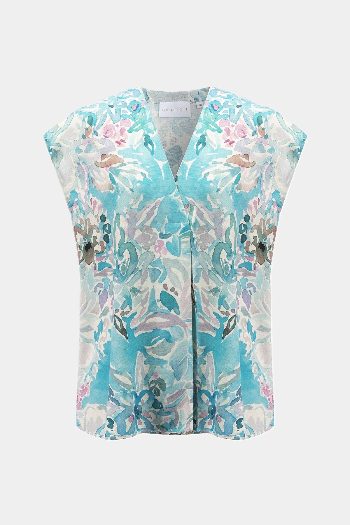 Bluse mit Print TURQUOISE PRINT