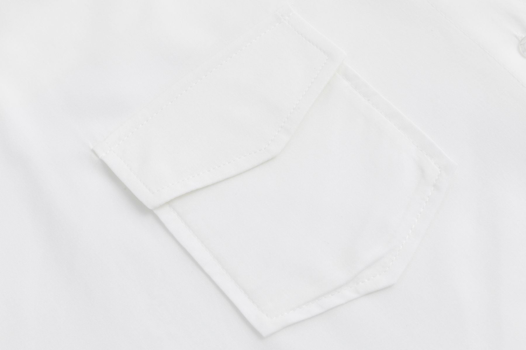 Nadine H Cropped Bindebluse mit Brusttaschen in OFF WHITE