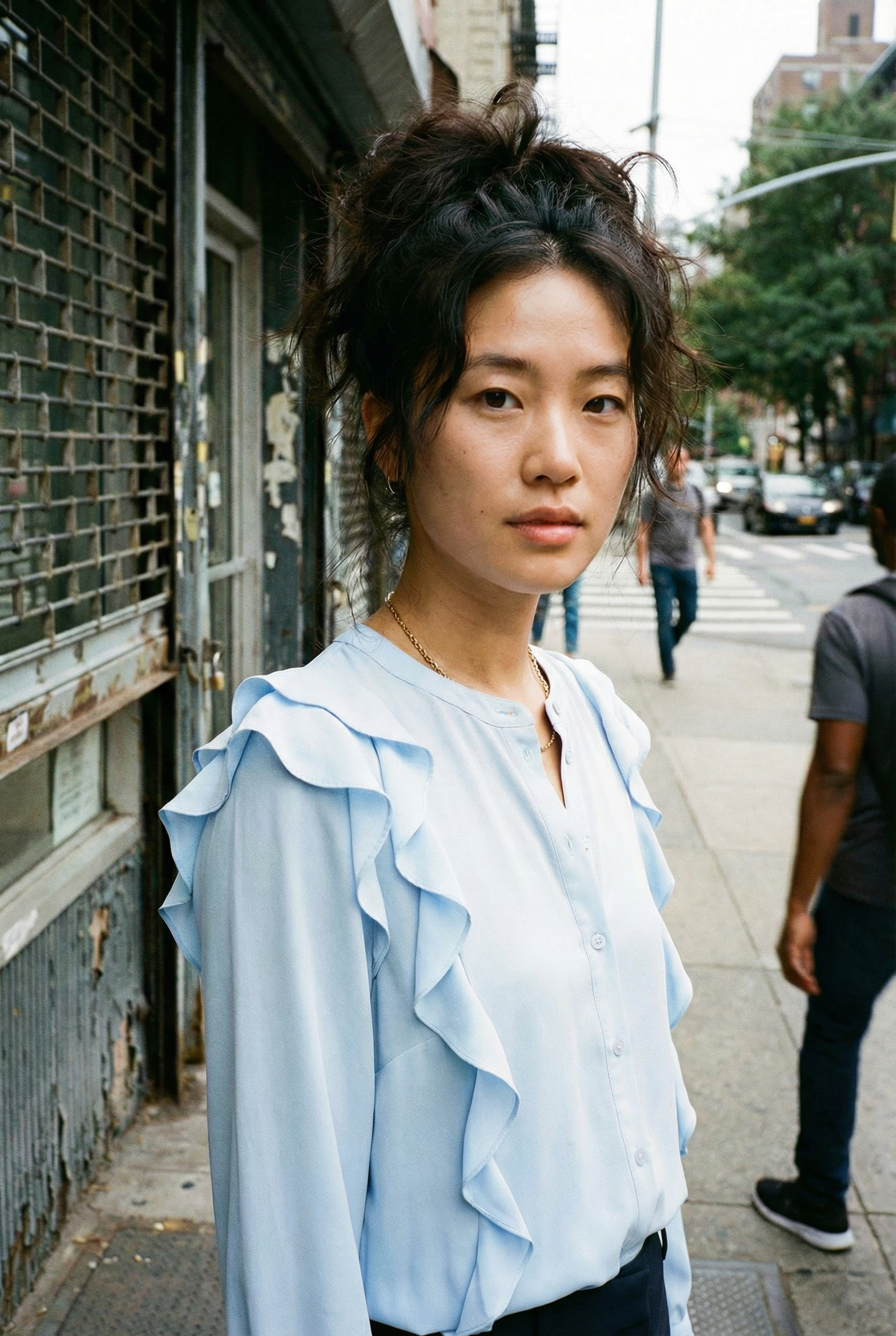 Nadine H Seidenbluse mit Rüschen & Kellerfalte - SKY Nadine H