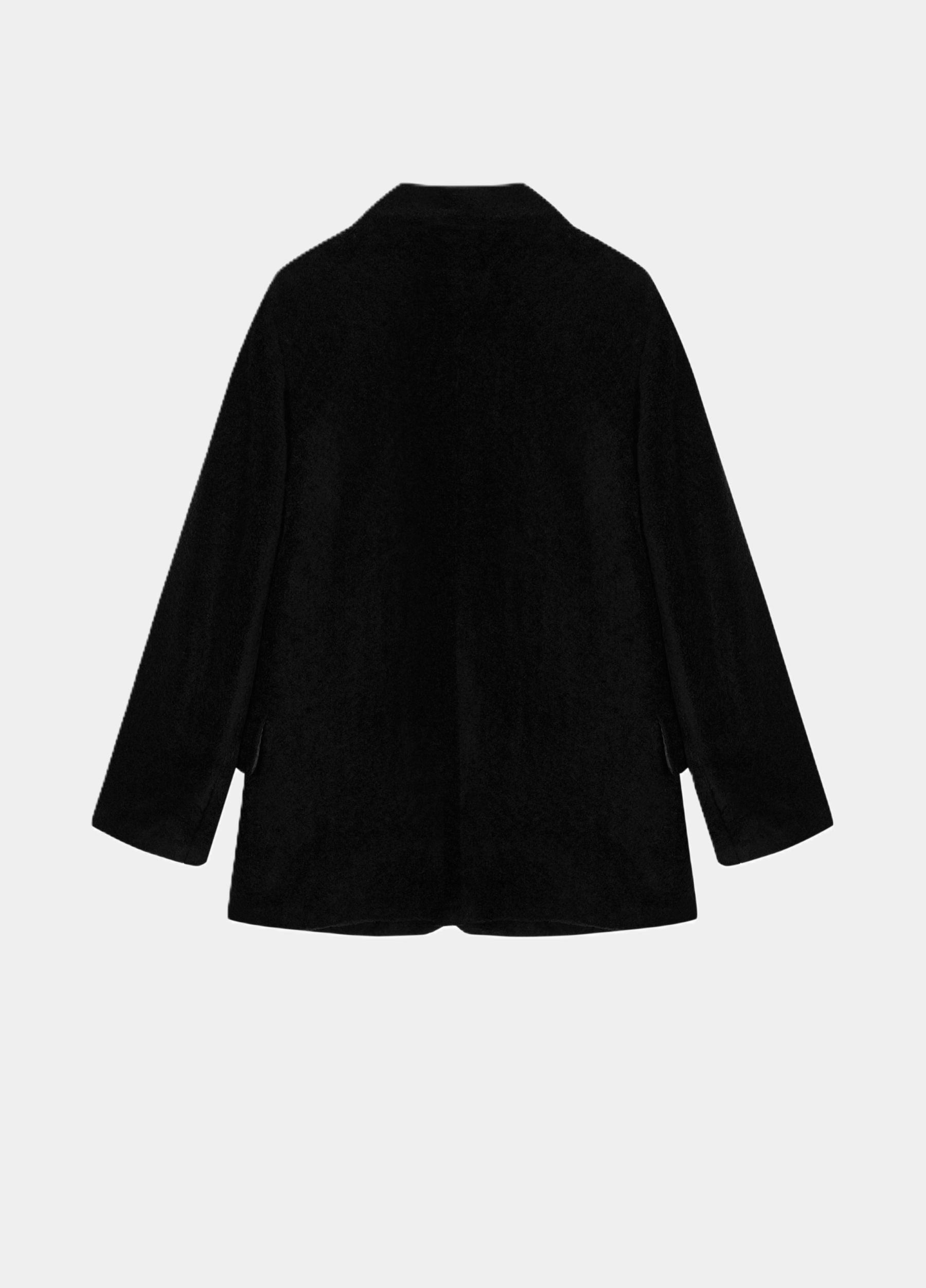 Blazer Faux fur ZWART
