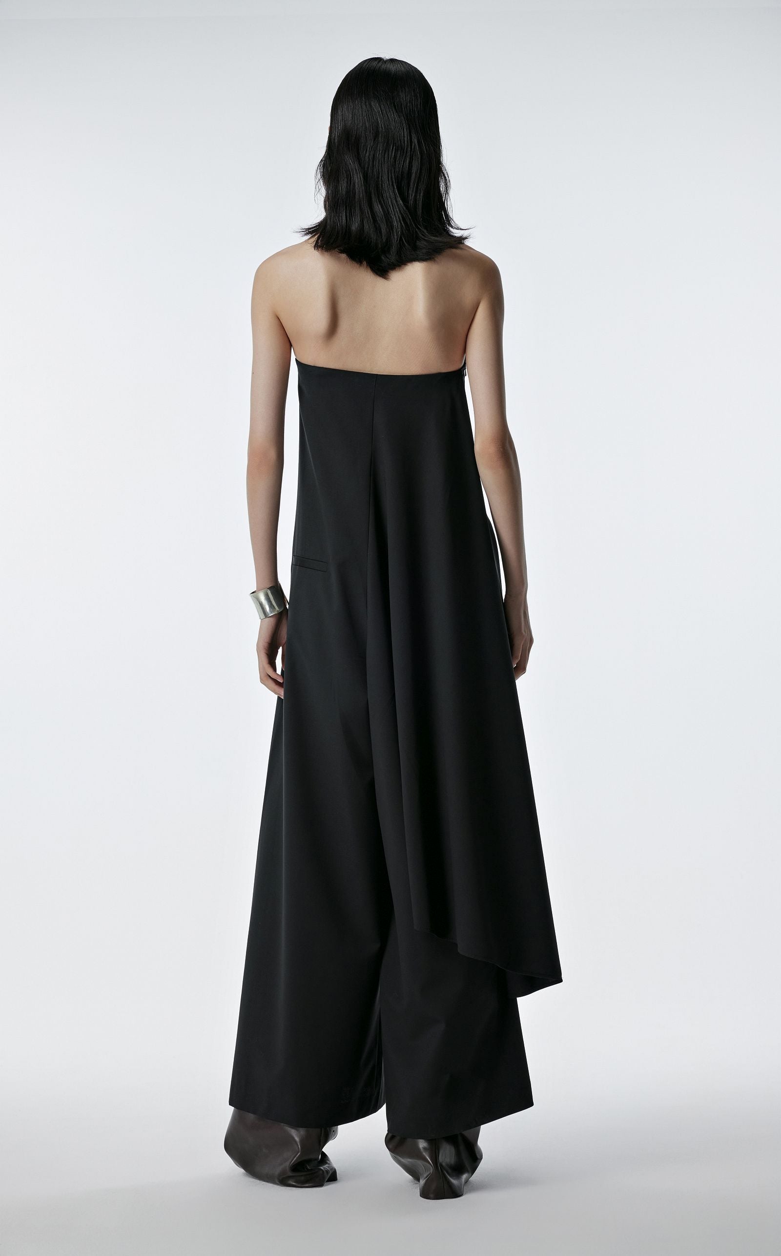 Katoenen jumpsuit ZWART