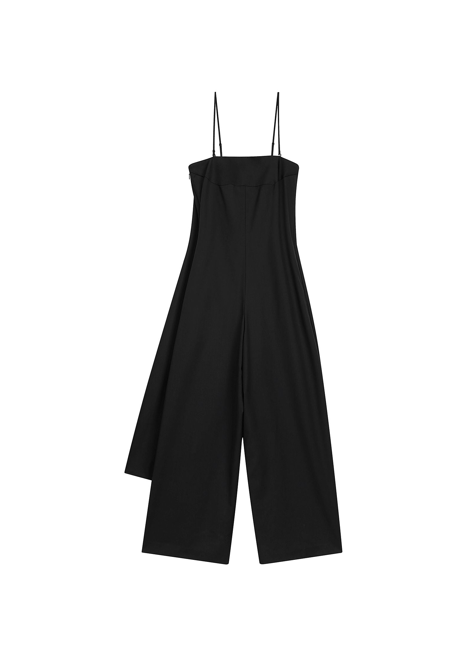 Katoenen jumpsuit ZWART