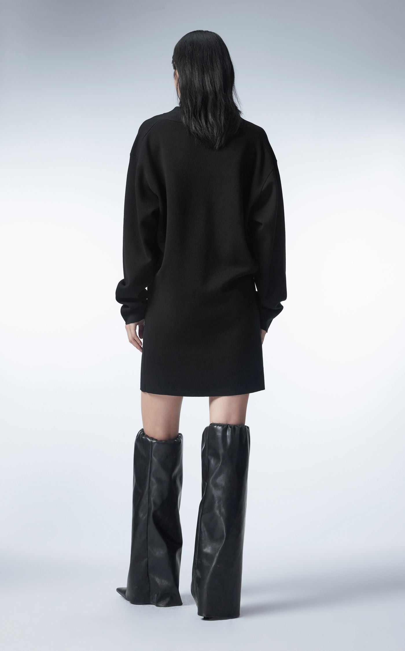 Sweater Jurk ZWART