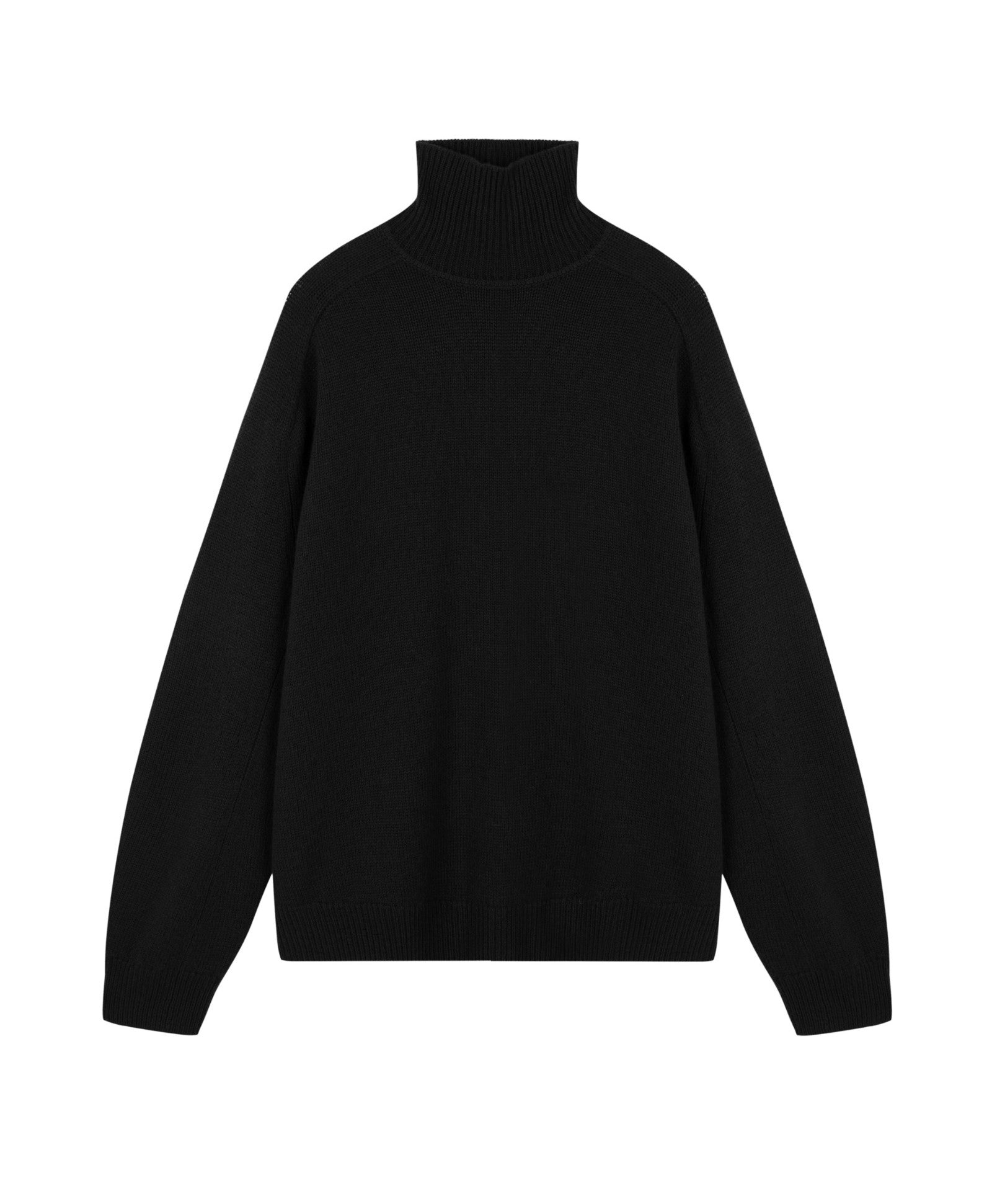 Damen Loose Sweater mit Stehkragen in Schwarz JNBY