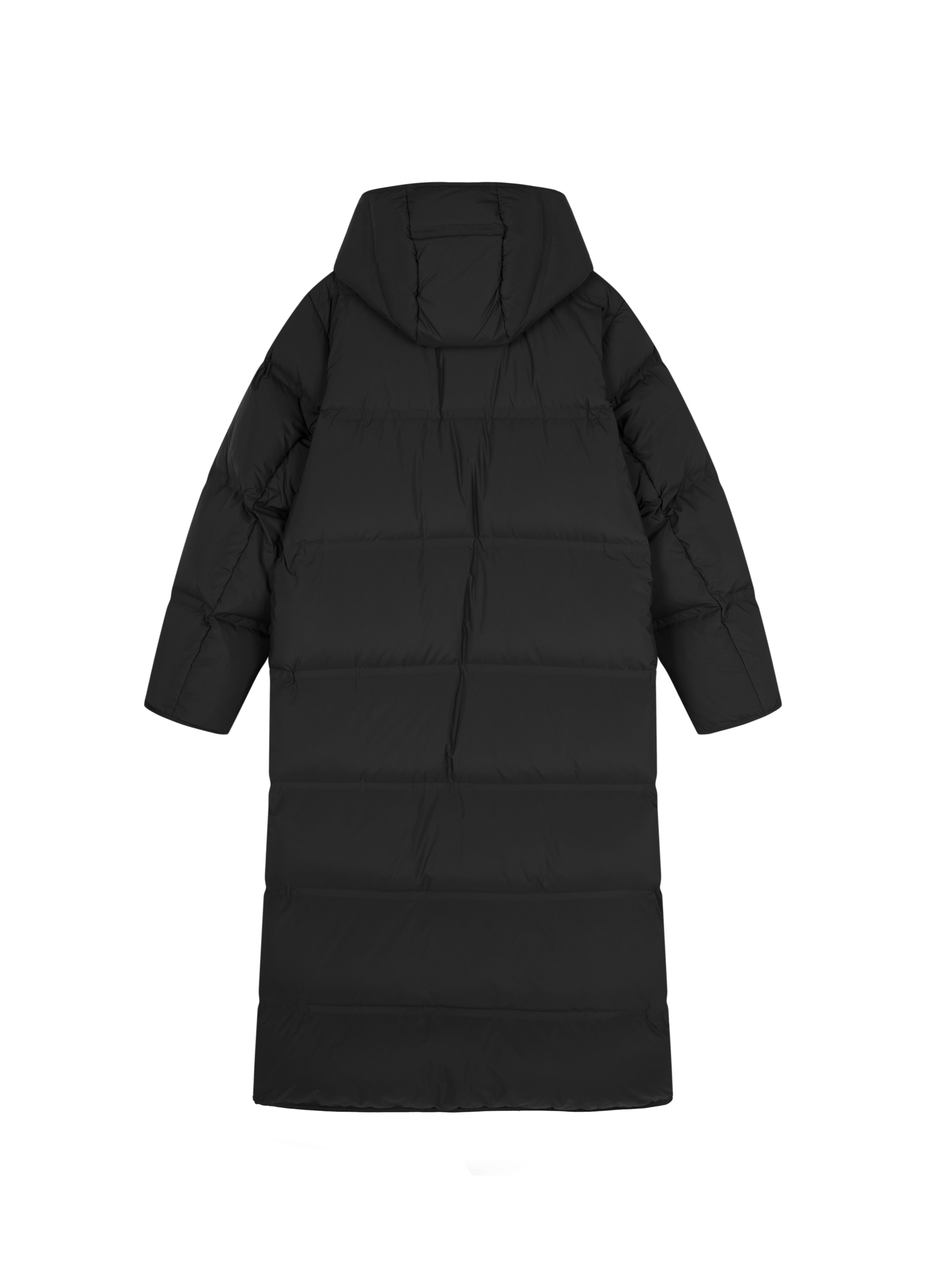 Elegante Damen Daunenjacke mit Kapuze und Gummizug in Schwarz JNBY