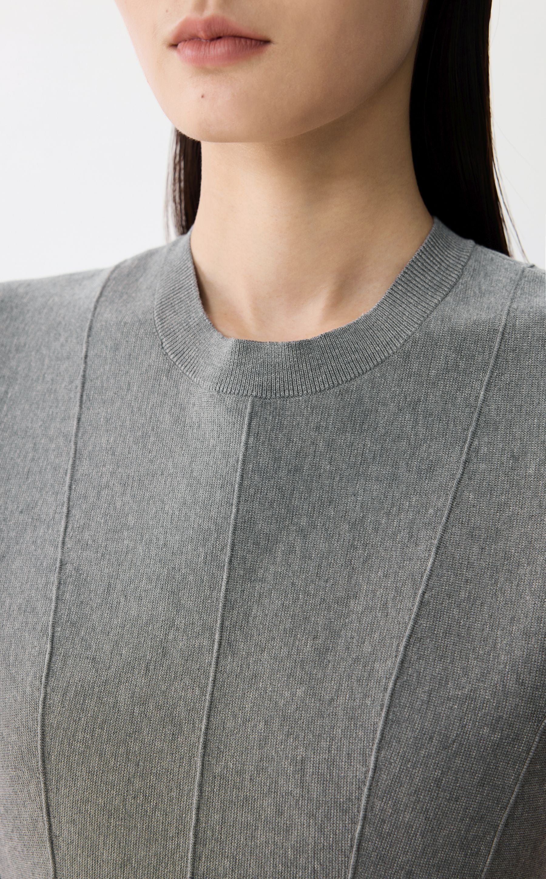 JNBY elegante jurk met getailleerde pasvorm GREY