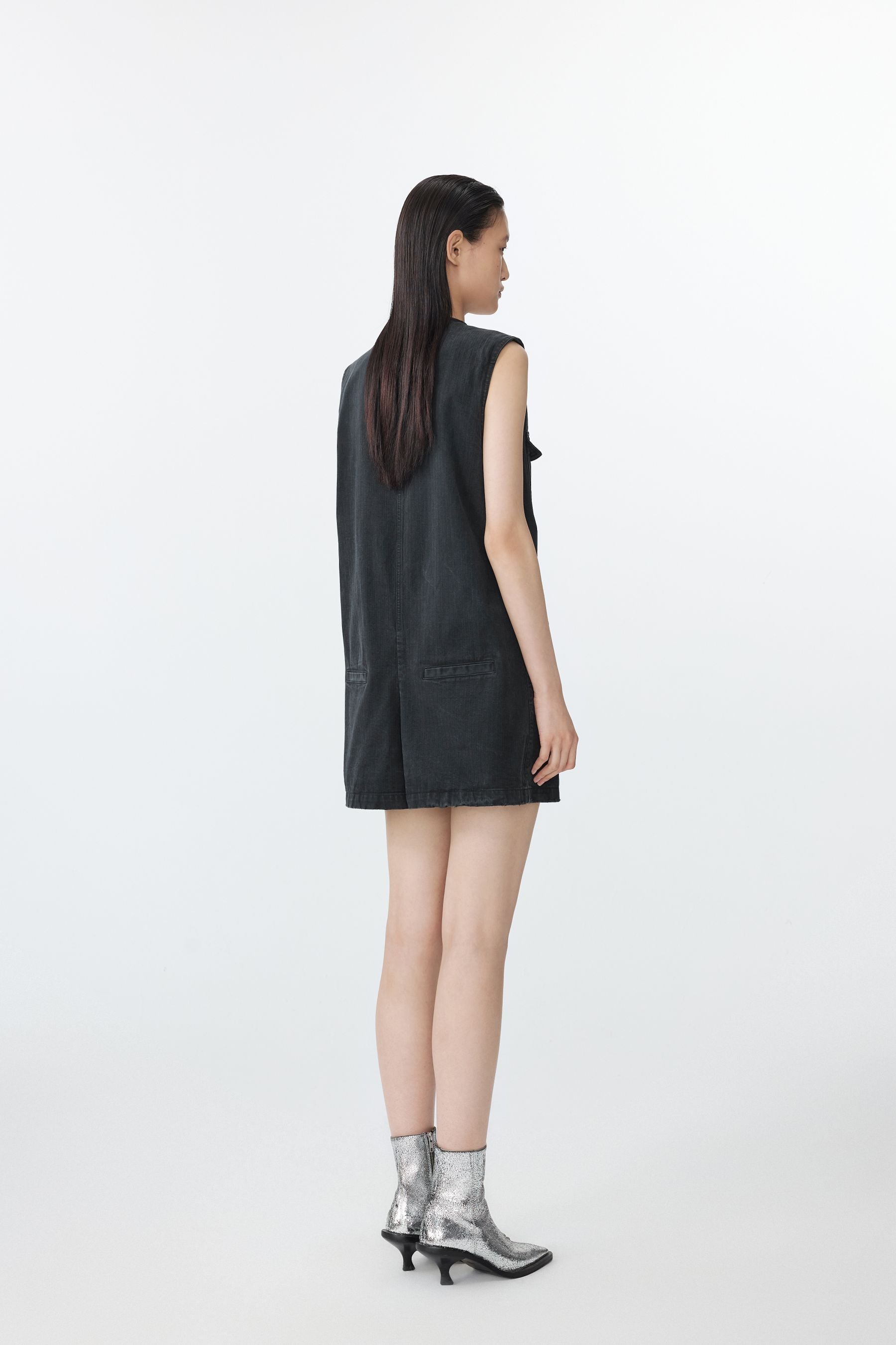JNBY Jumpsuit jurk-look ontmoet casual broekmodel ZWART