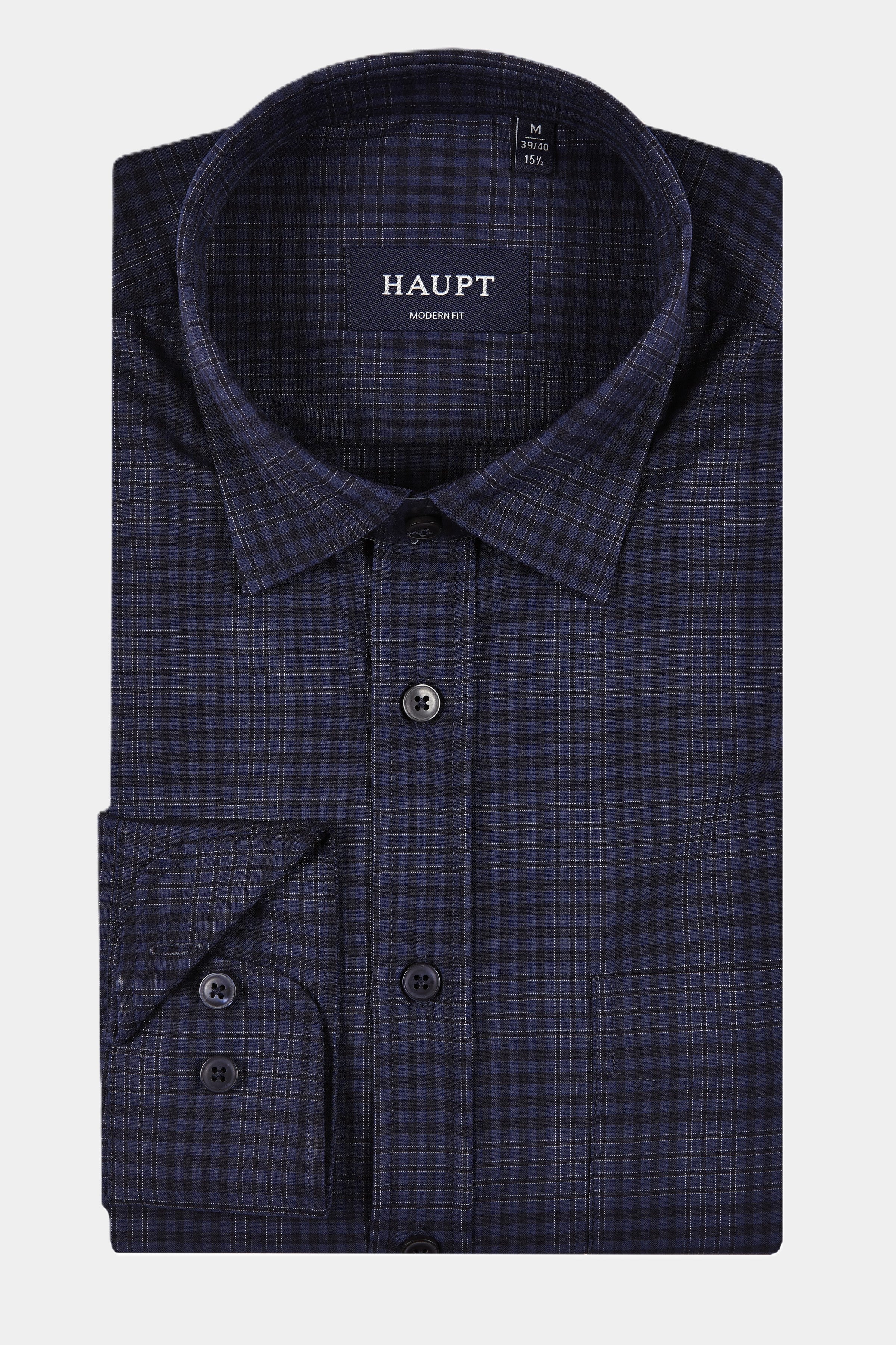 Chemise homme principale coupe moderne à carreaux NAVY