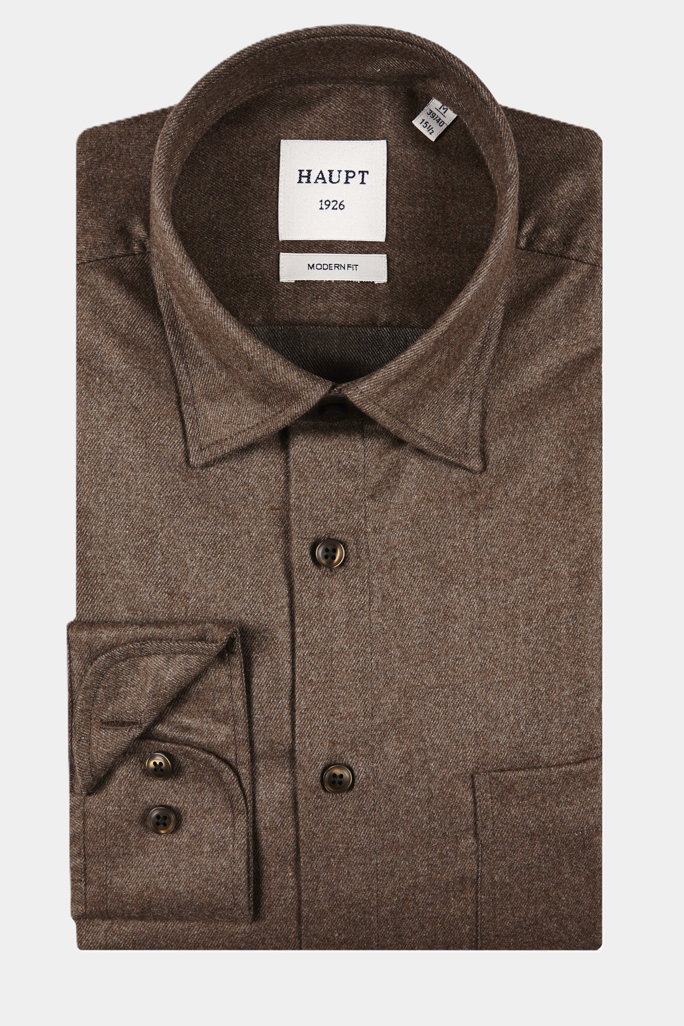 Chemise principale homme coupe moderne BROWN