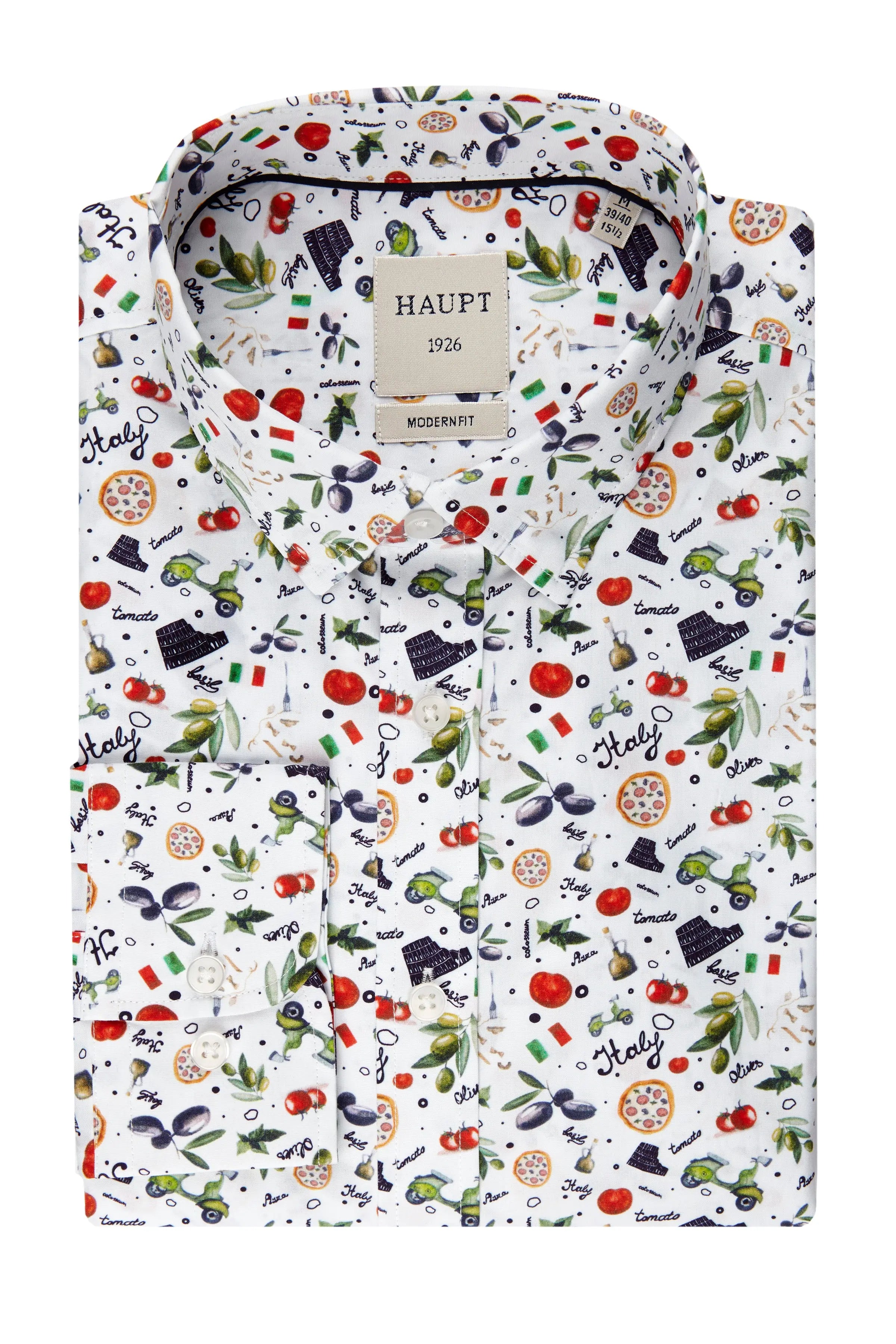 Baumwoll-Herrenhemd multicolor