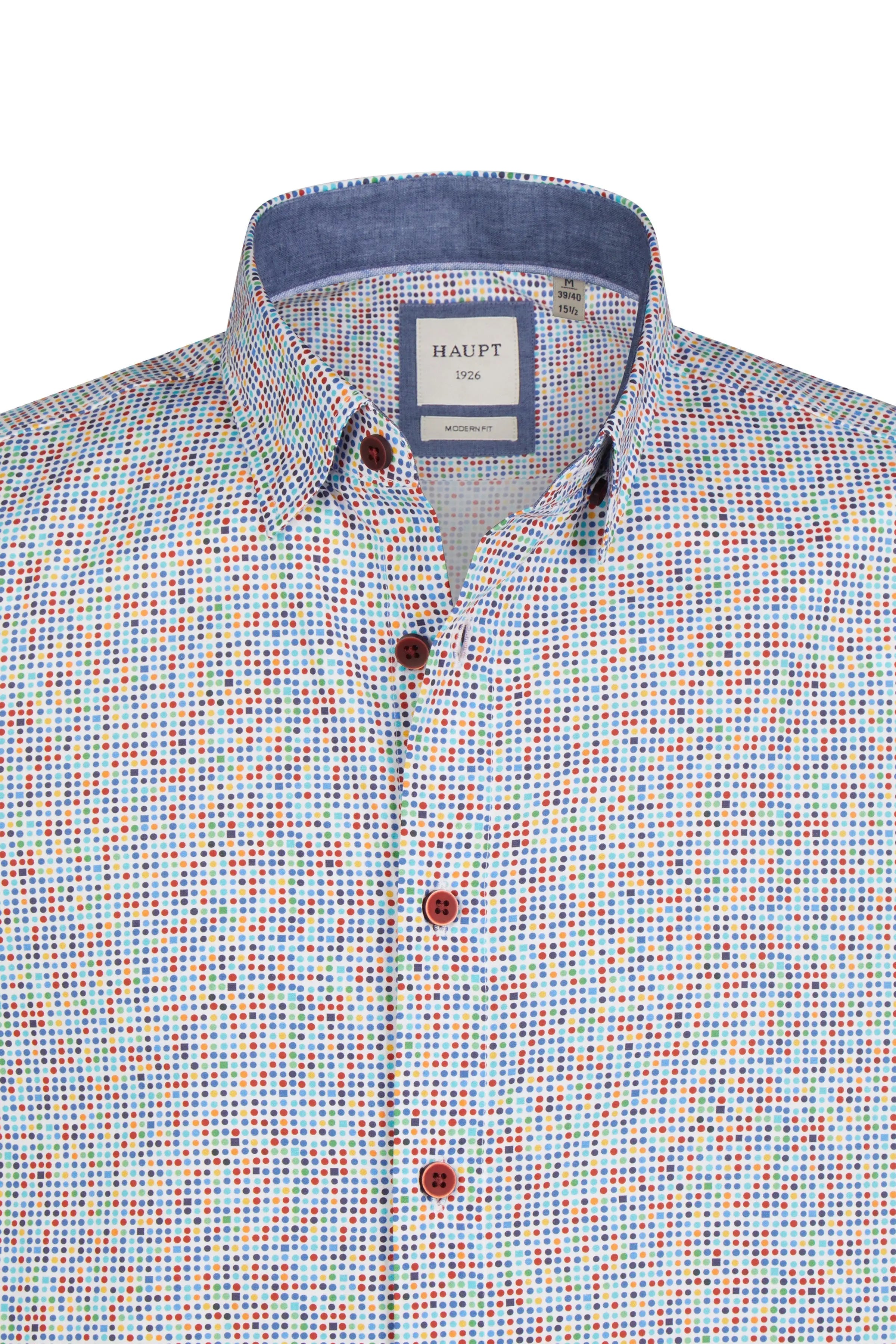 Baumwoll-Herrenhemd multicolor