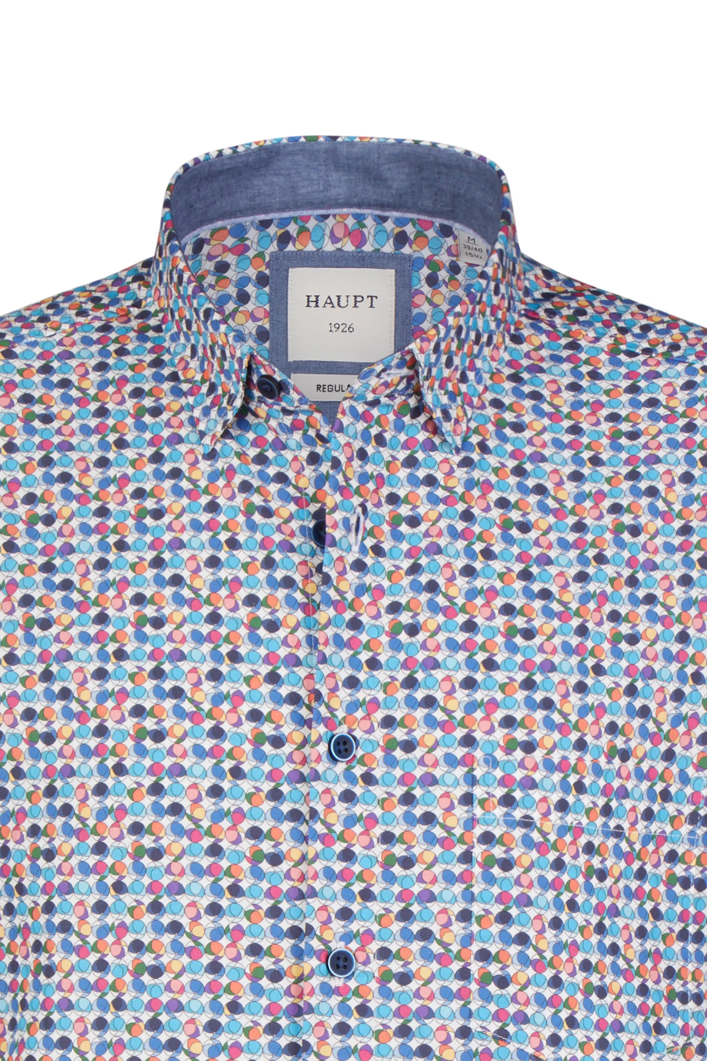 Baumwoll-Herrenhemd multicolor Haupt
