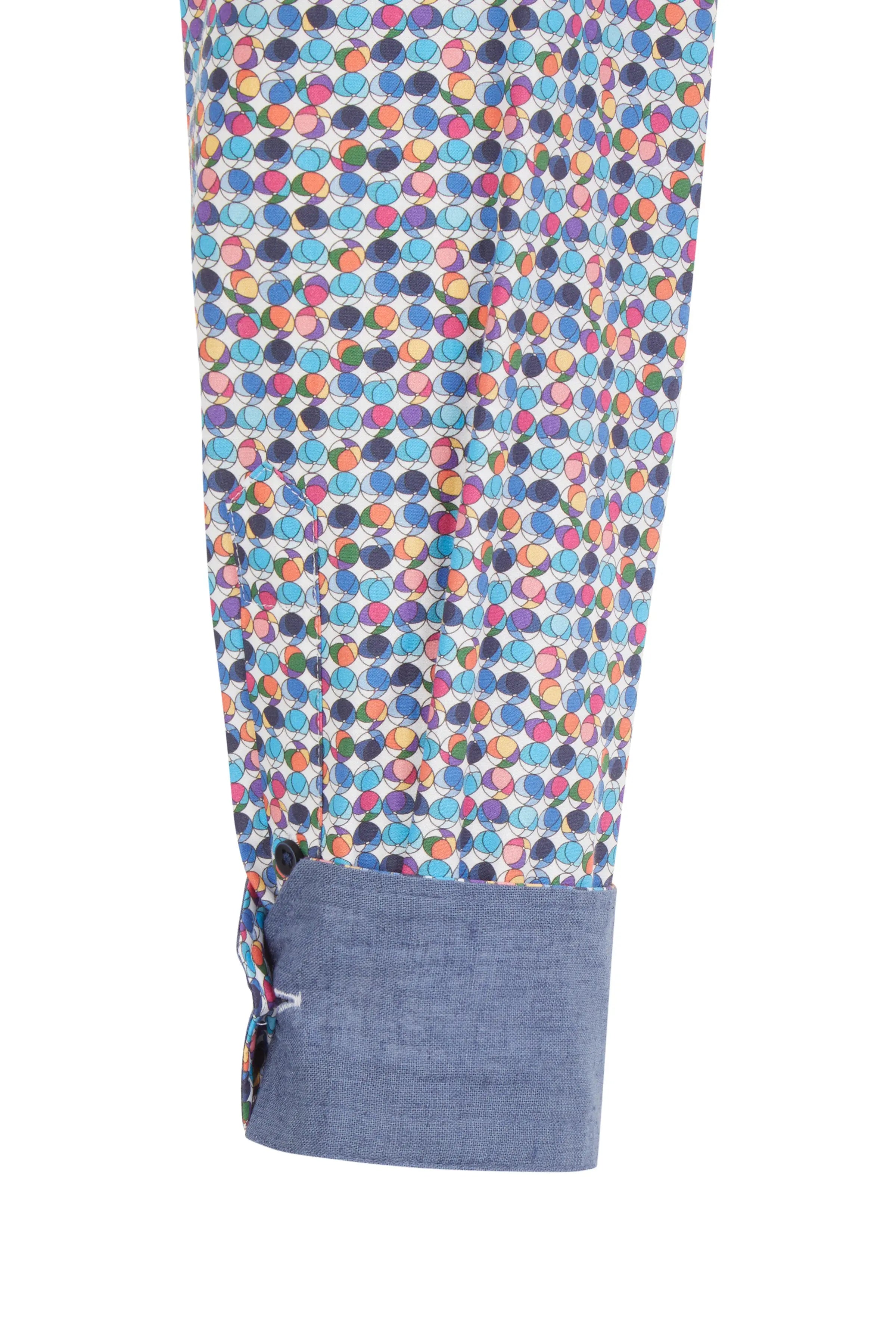 Baumwoll-Herrenhemd multicolor Haupt