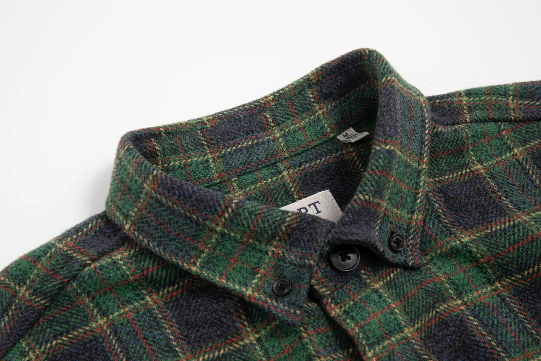 Haupt Modern Fit Flanell Langarm Herrenhemd in True Green Haupt