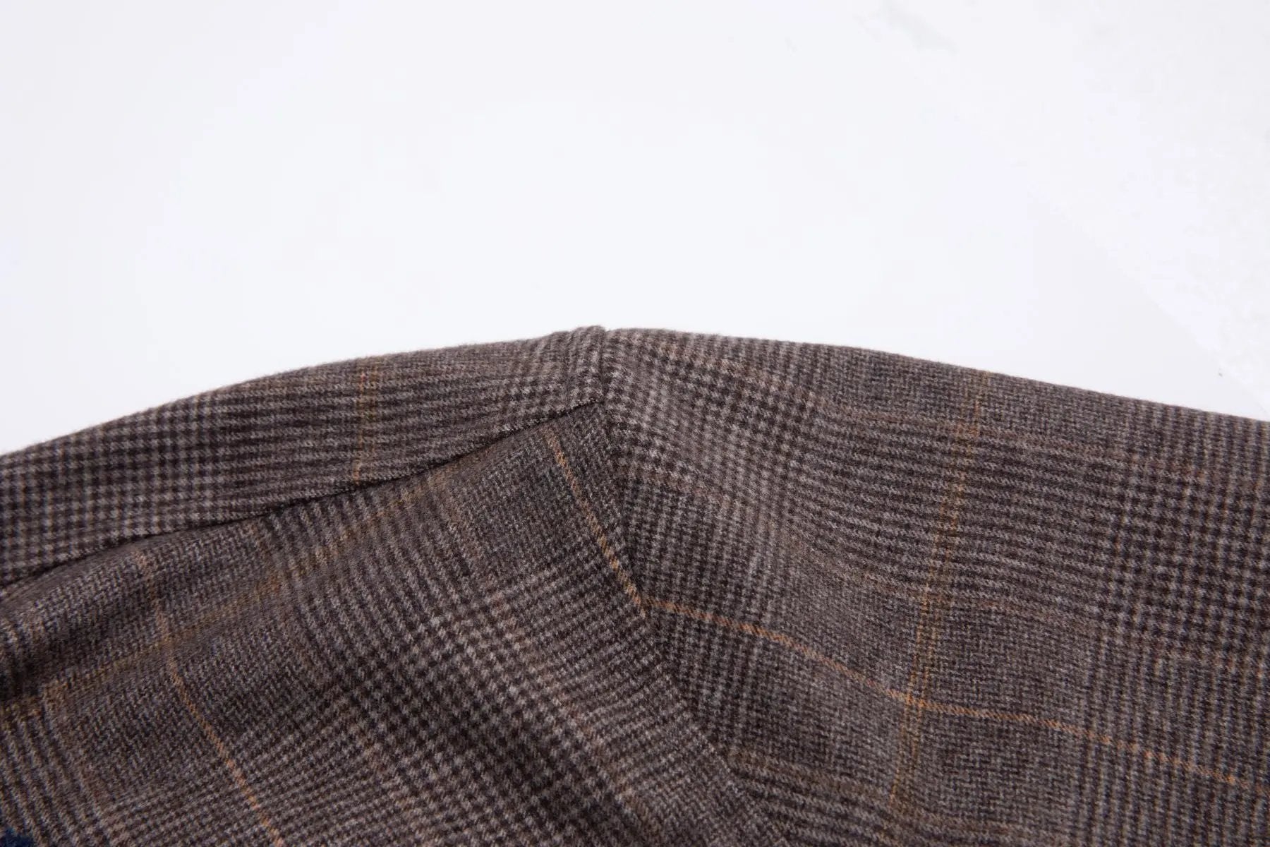 Haupt Flanell Modern Fit Langarm Herrenhemd mit kariertem Brown Muster Haupt