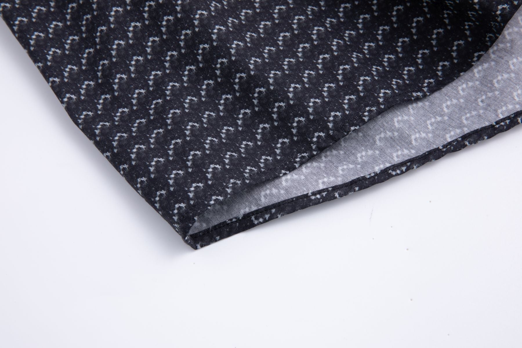 Haupt Jersey Modern Fit Langarm Herrenhemd mit Allover abstraktem Muster in Grey Haupt