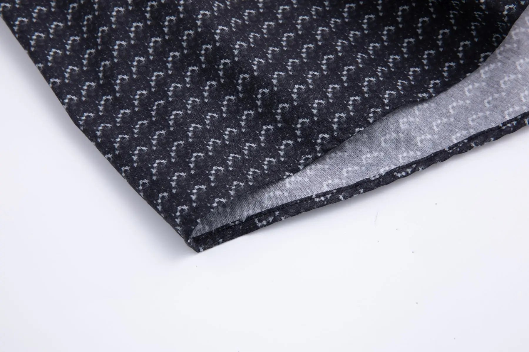 Haupt Jersey Modern Fit Langarm Herrenhemd mit Allover abstraktem Muster in Grey Haupt