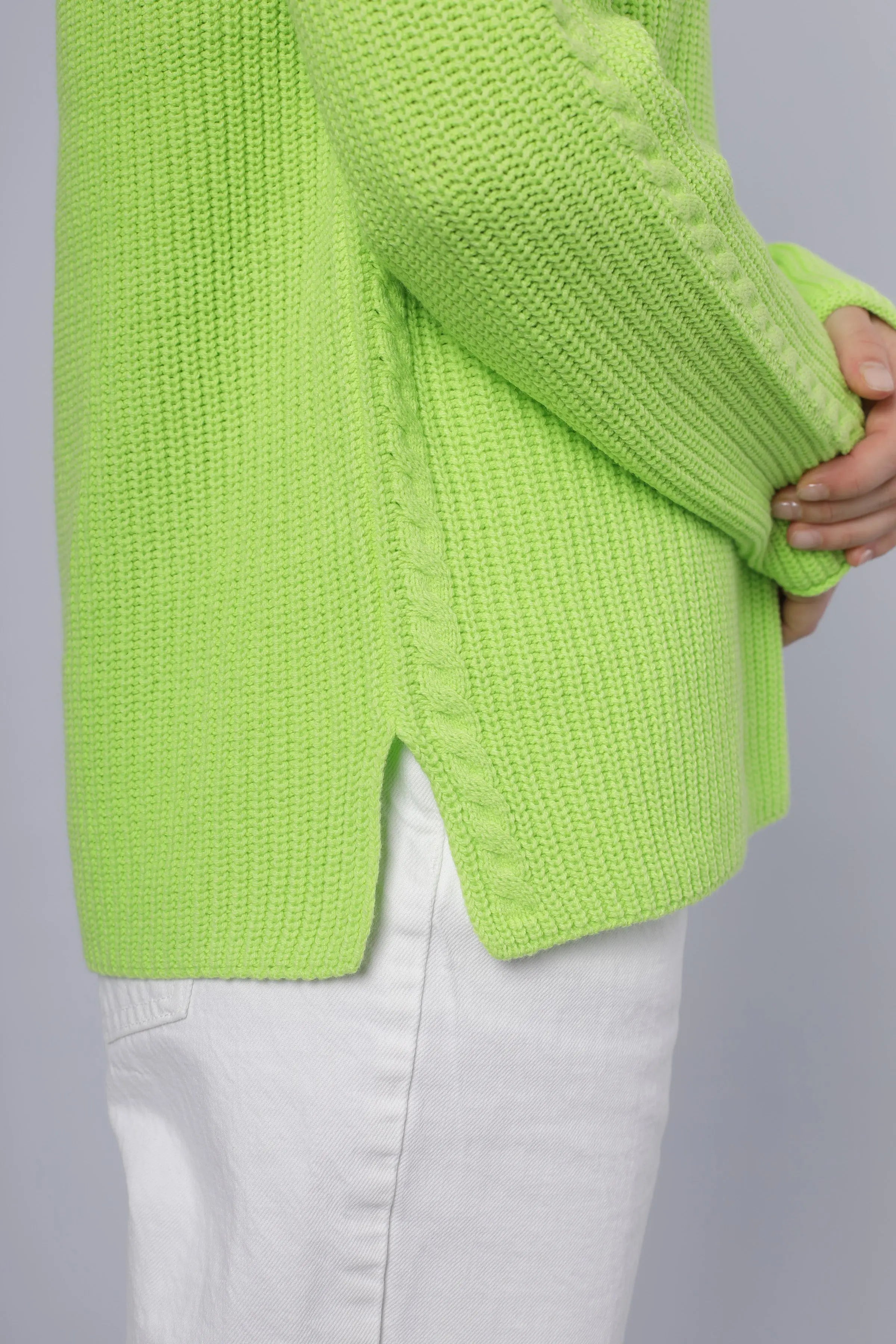 Strickpullover LIME GREEN six-o-seven