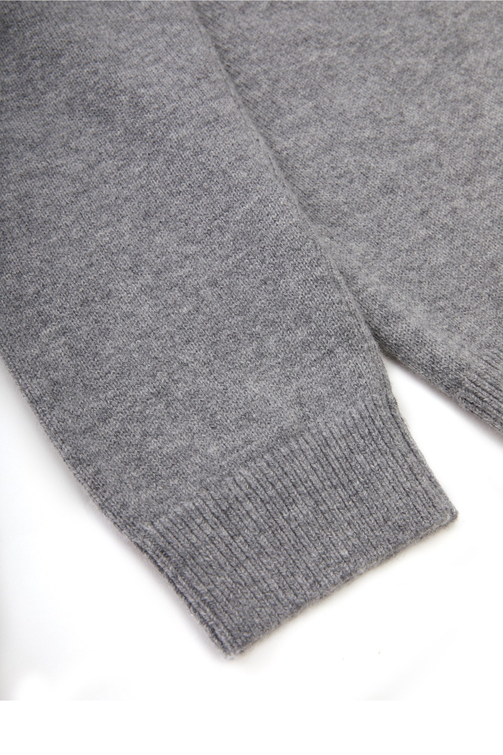 Damen Loose Strickpullover mit tiefem V-Ausschnitt Grau JNBY