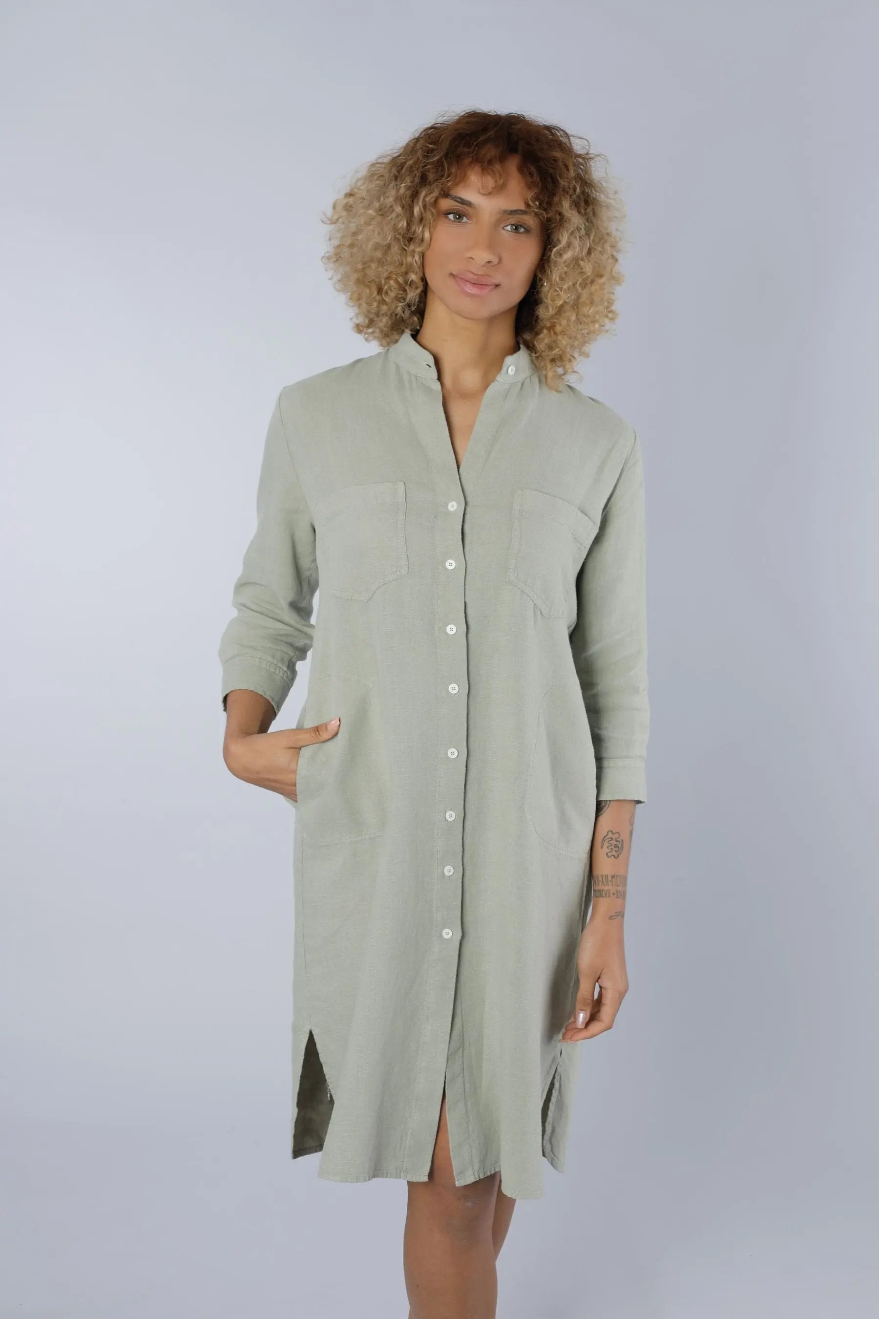 Leinenkleid GREEN Nadine H