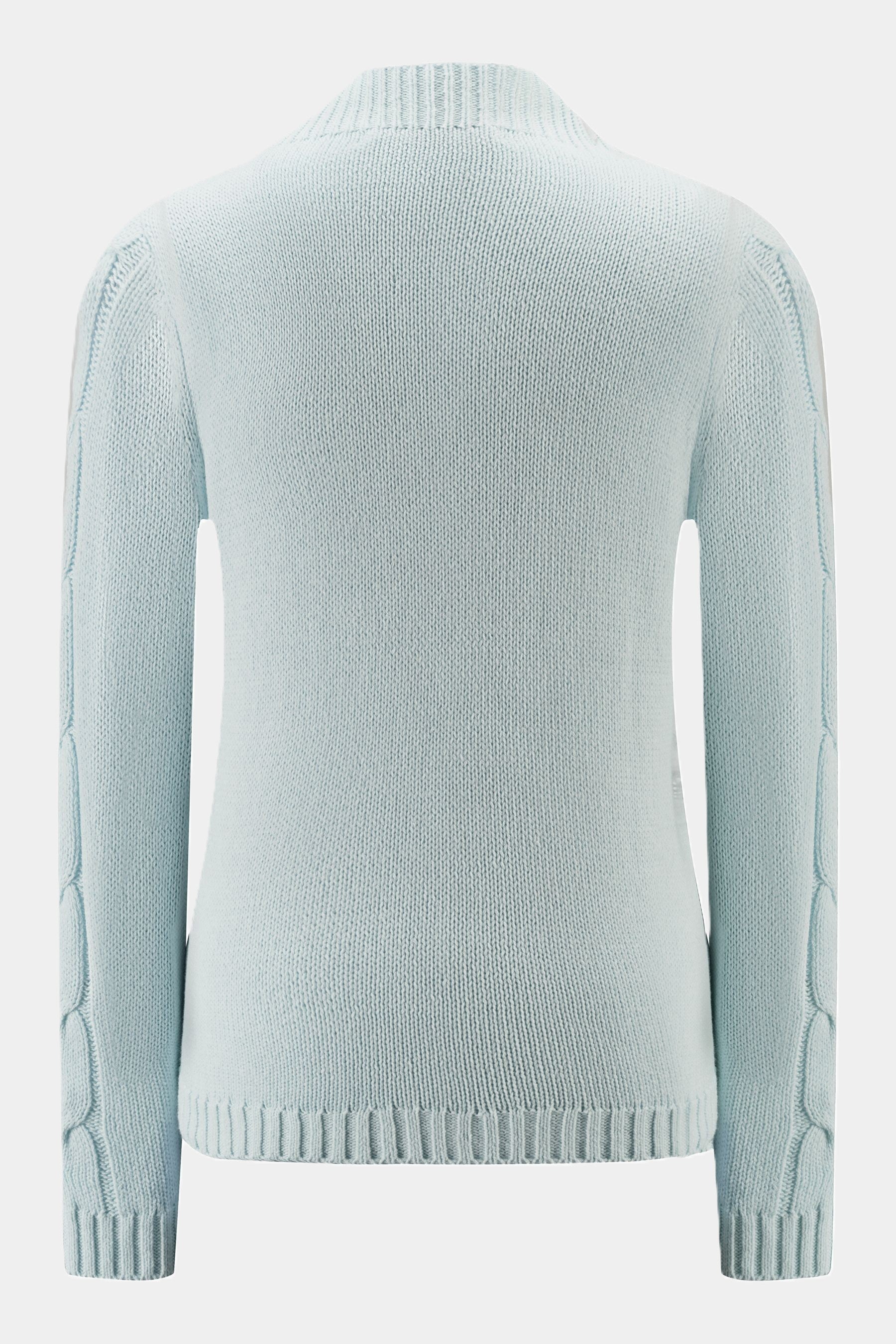 Cassis Pullover mit Zopfmuster auf der Vorderseite PALE BLUE