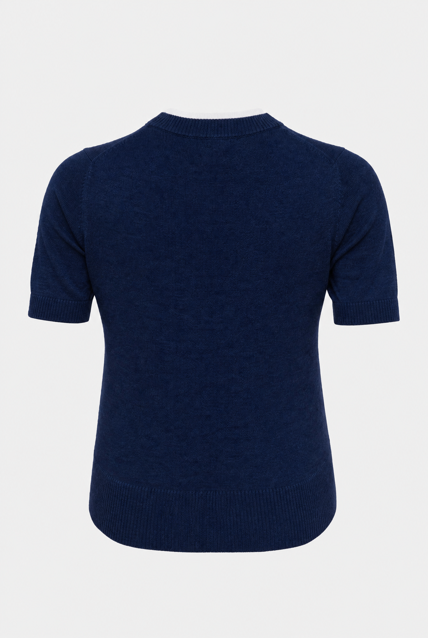 Basic Wolle Feinstrickshirt für Damen in Marine ideal Frühling