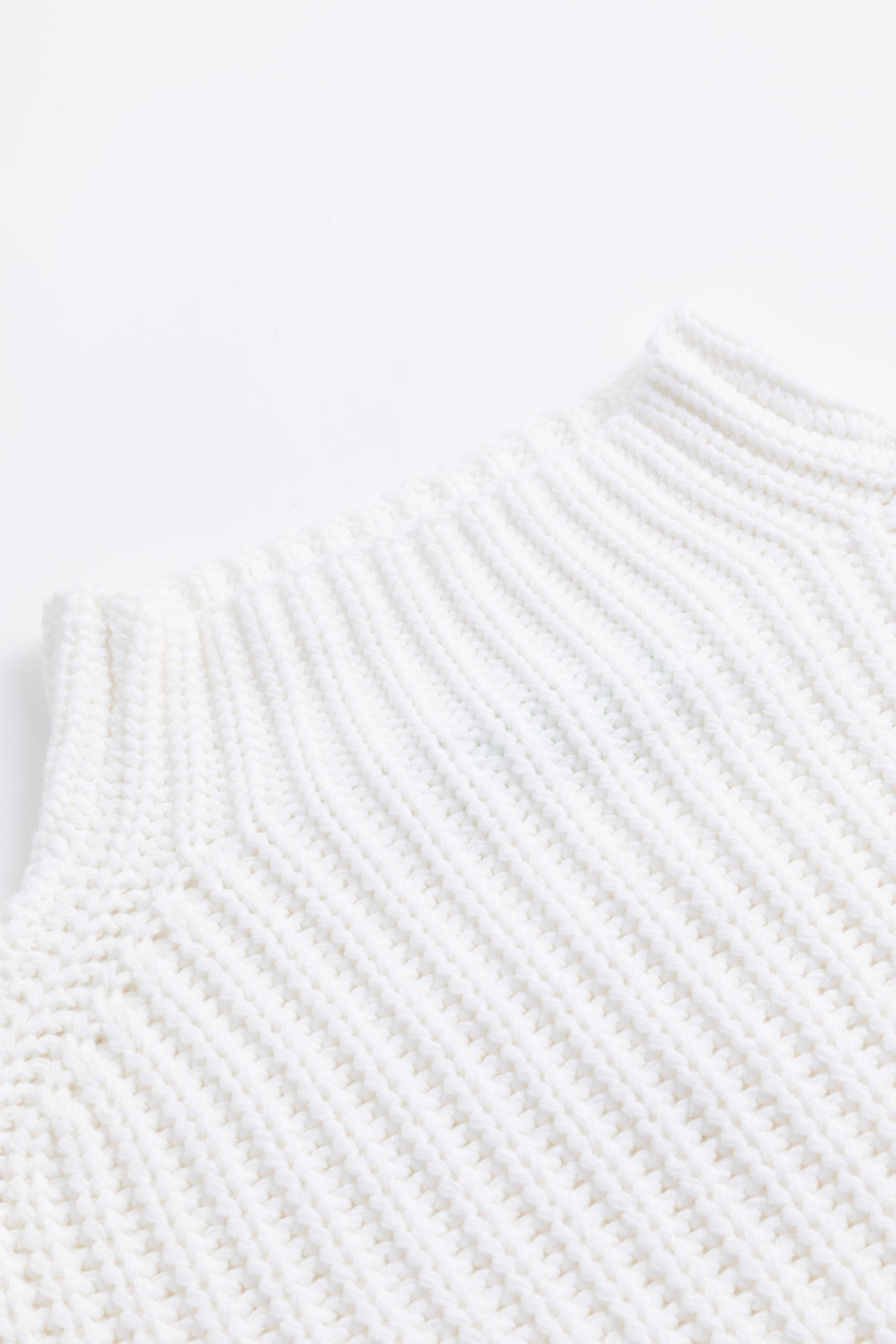 Cassis Strickpullover mit Stehkragen - WHITE Cassis