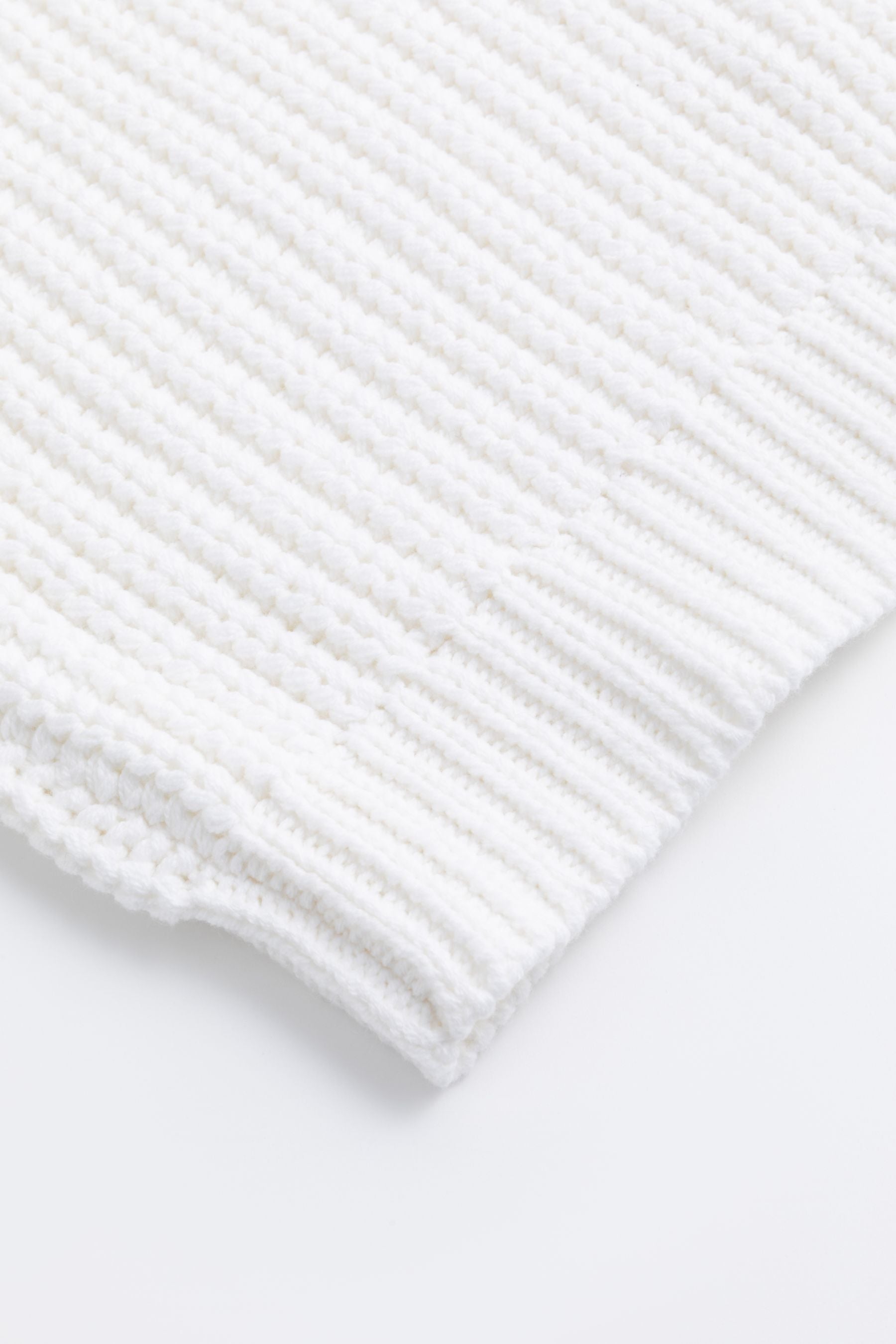 Cassis Strickpullover mit Stehkragen - WHITE Cassis