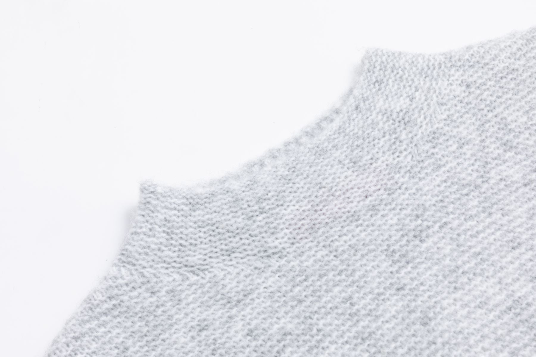 Strickpullover mit Strukturstrick LIGHT GREY
