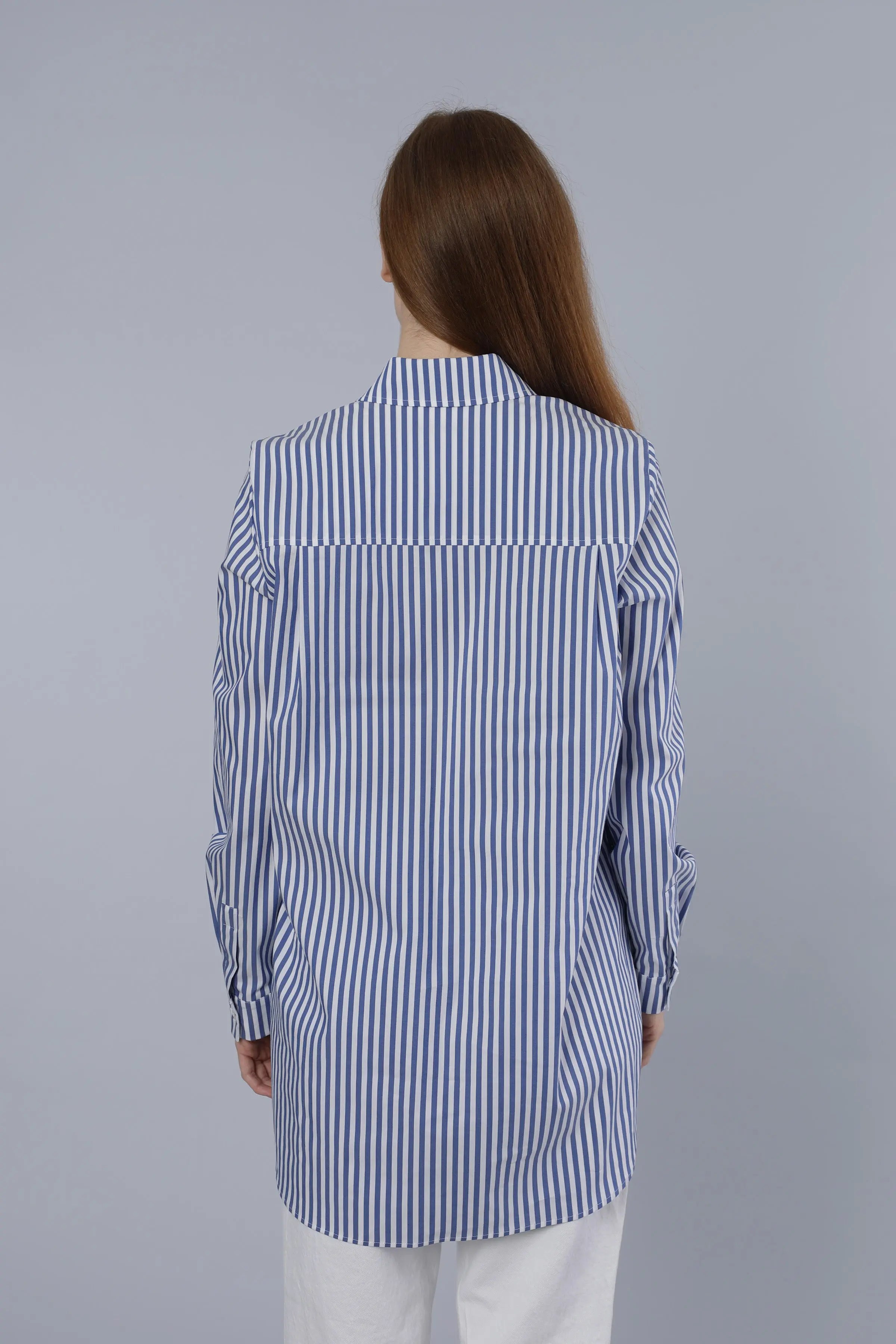 Lange Bluse LIGHT BLUE Nadine H