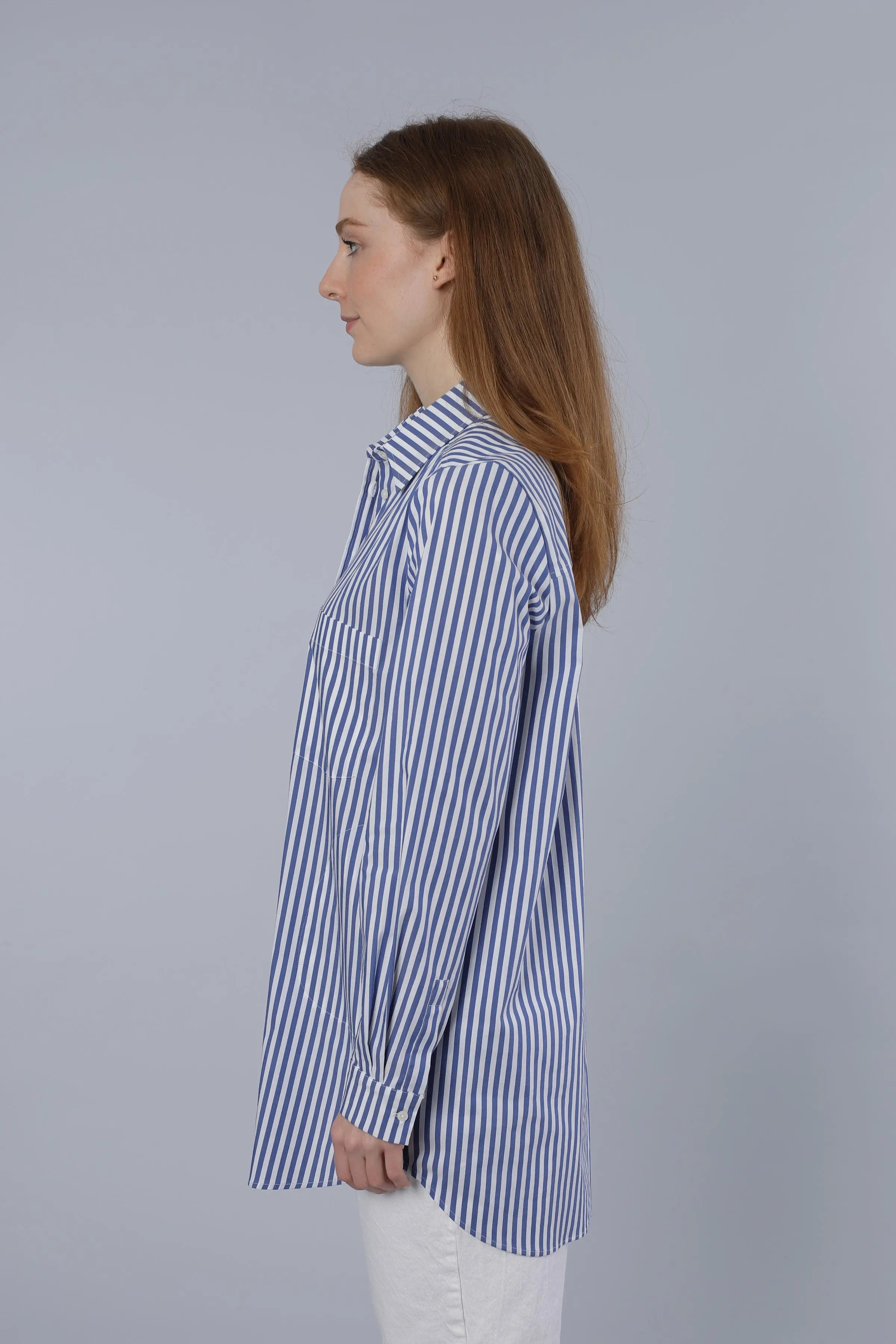 Lange Bluse LIGHT BLUE Nadine H