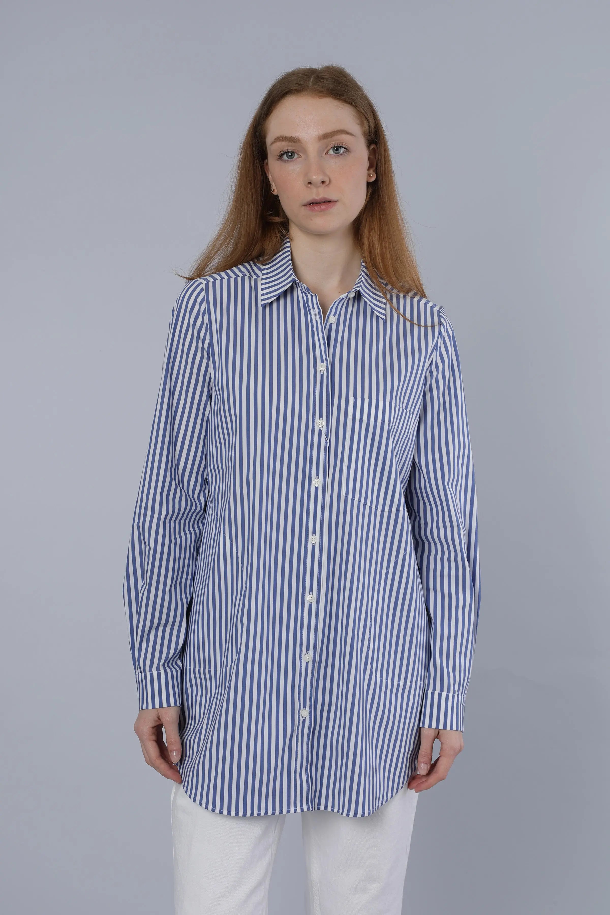 Lange Bluse LIGHT BLUE Nadine H