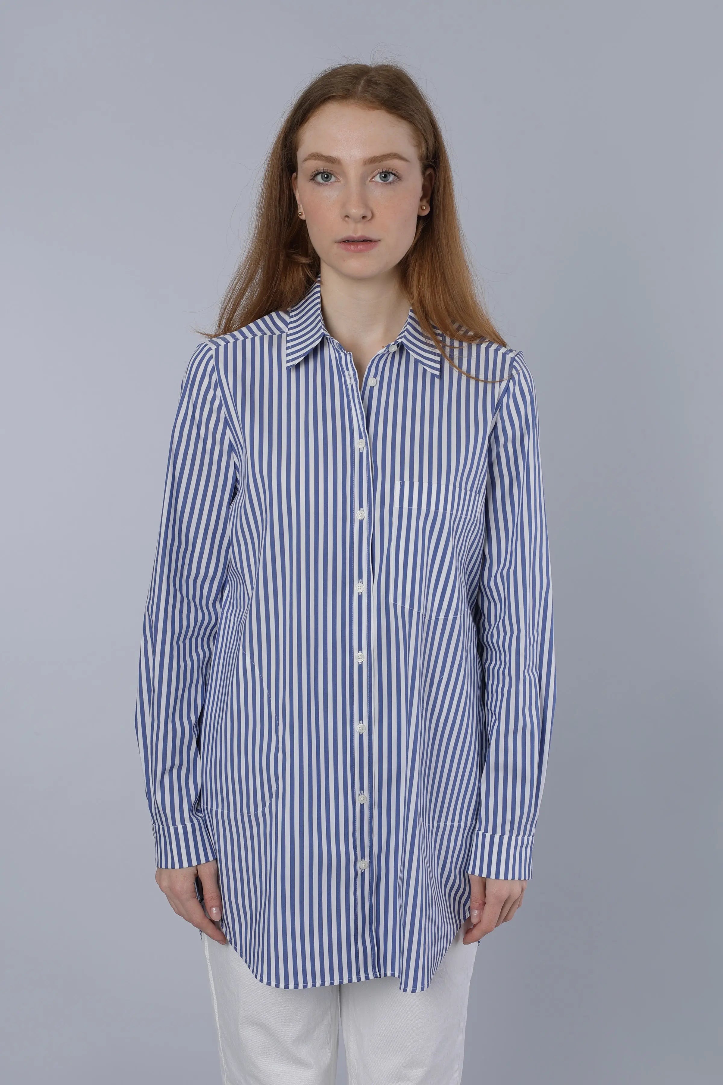 Lange Bluse LIGHT BLUE Nadine H