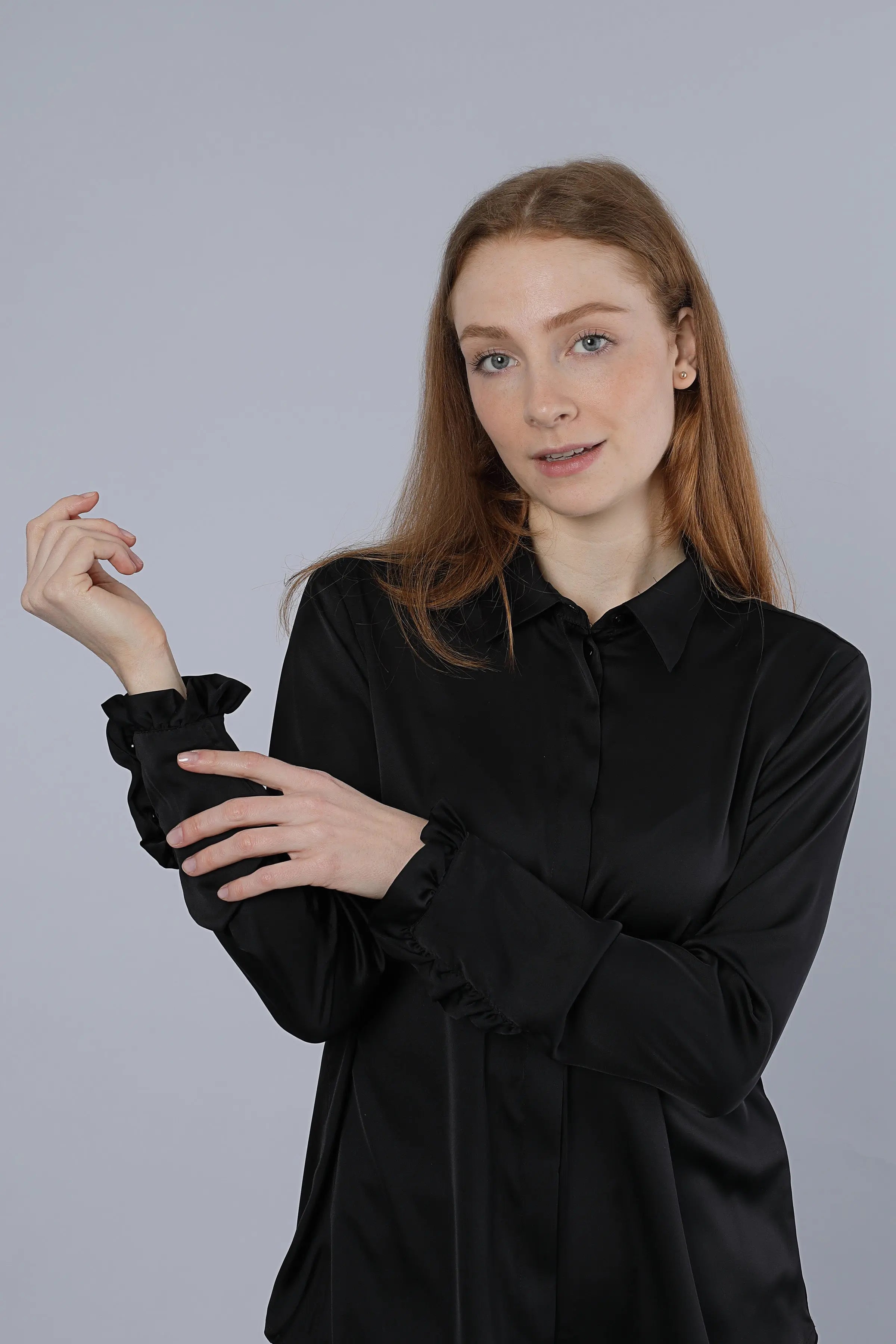 Leichte Bluse BLACK Nadine H