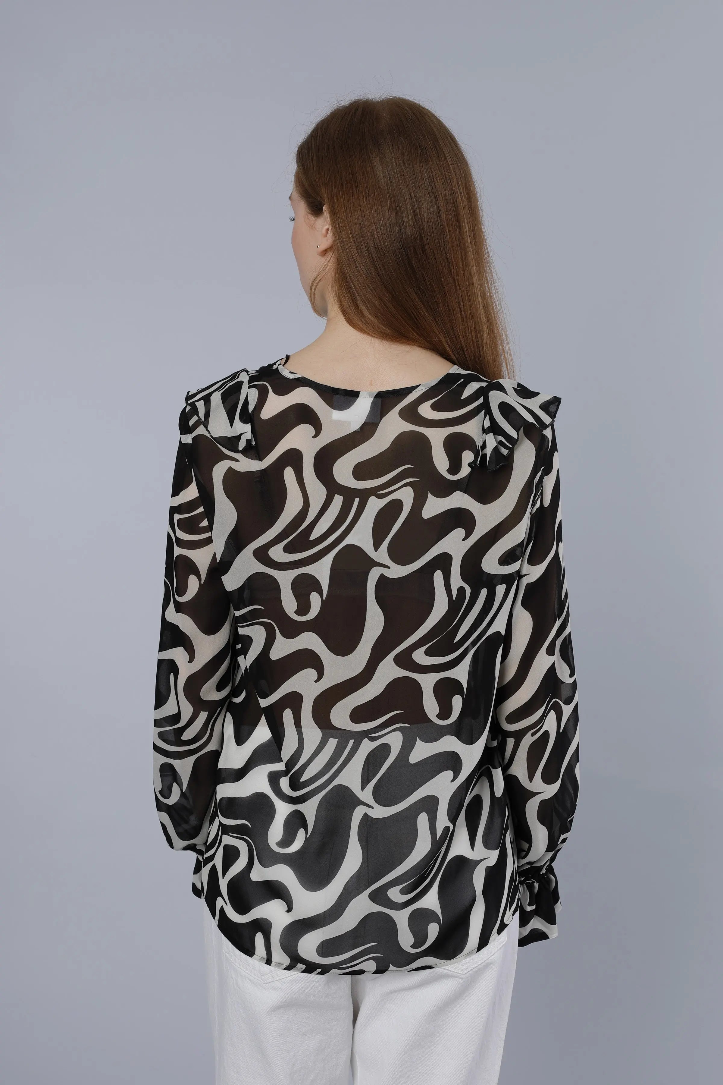 Leichte Bluse BLACK Nadine H